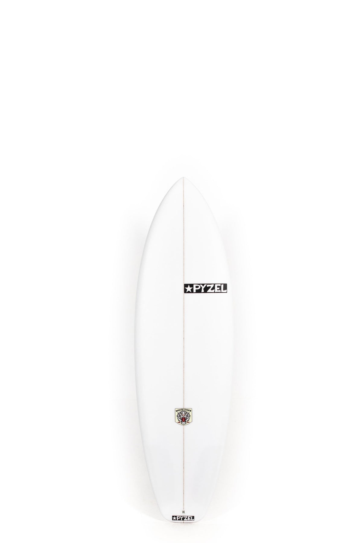 White Pyzel Surfboard White Tiger size 5'10" on a white background by Pukas Surf Shop