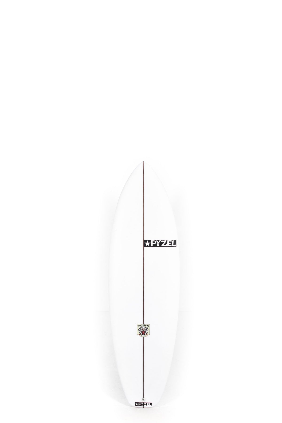 White Pyzel Surfboard White Tiger size 5'6" on a white background by Pukas Surf Shop