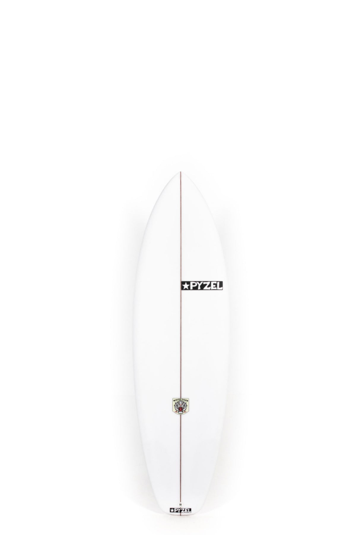 White Pyzel Surfboard White Tiger size 6'0" on a white background by Pukas Surf Shop