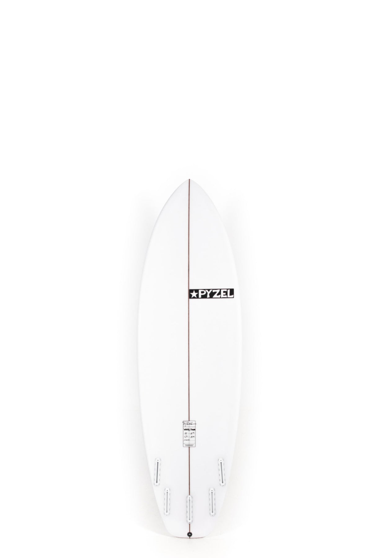 White Pyzel Surfboard White Tiger size 6'0" on a white background by Pukas Surf Shop - 2