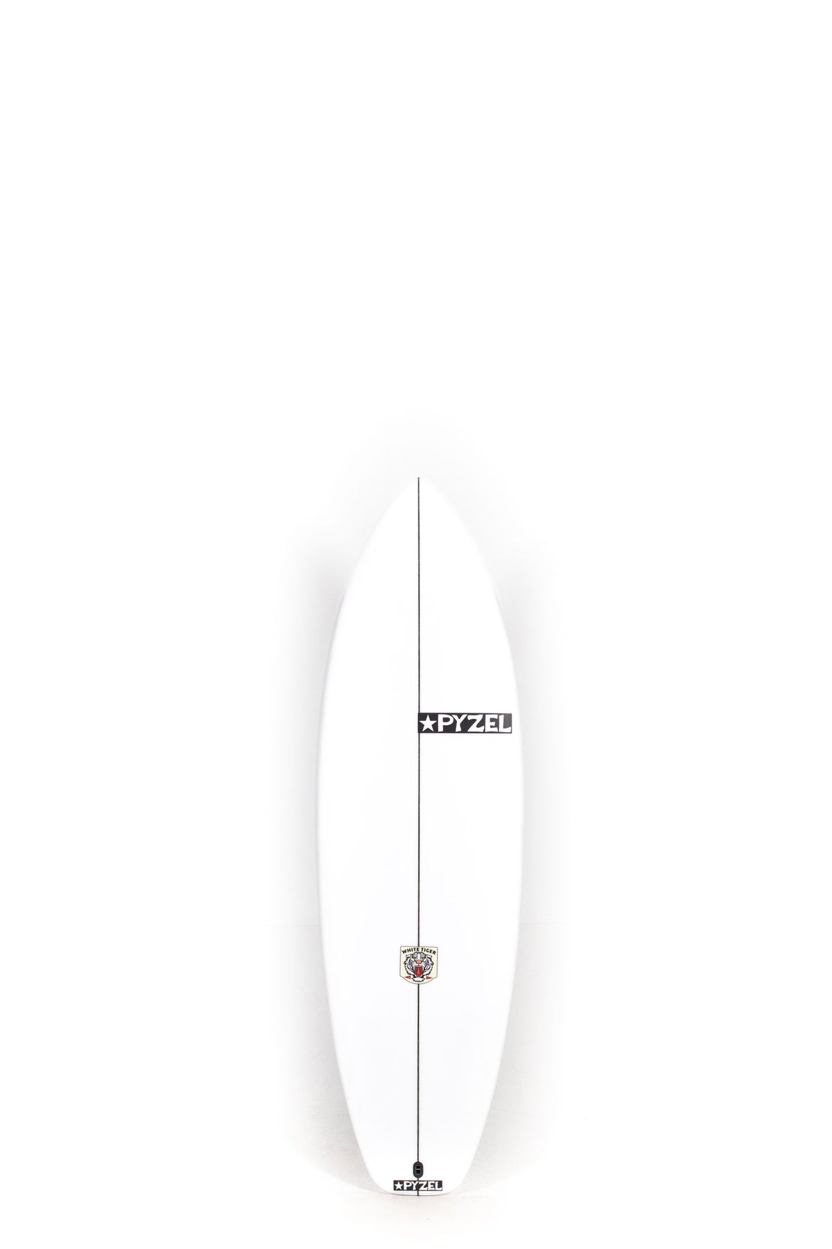 White Pyzel Surfboard White Tiger size 5'6" on a white background by Pukas Surf Shop