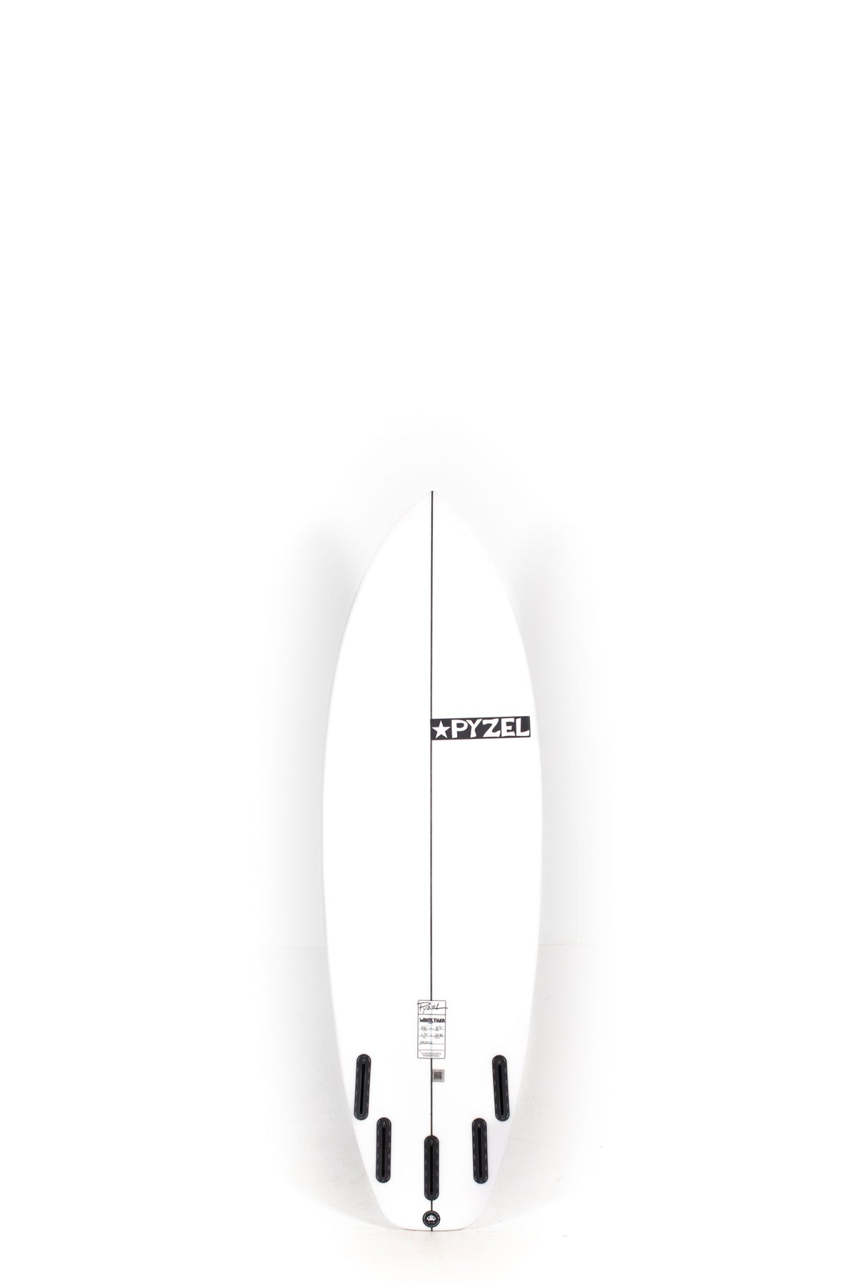 White Pyzel Surfboard White Tiger size 5'6" on a white background by Pukas Surf Shop - 2