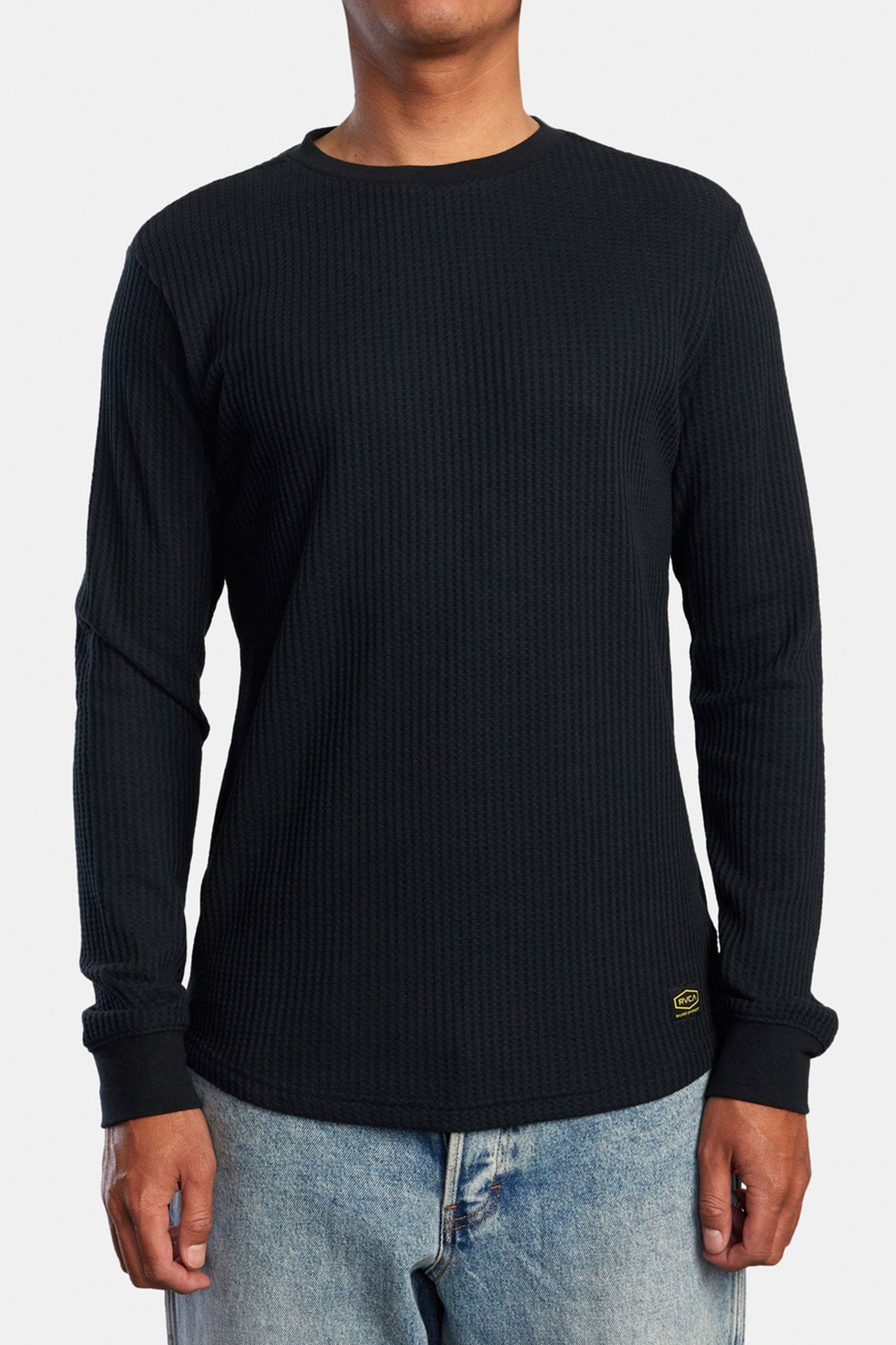 Pukas-Surf-Shop-RVCA-Sweater-Day-Shift-Thermal-Black