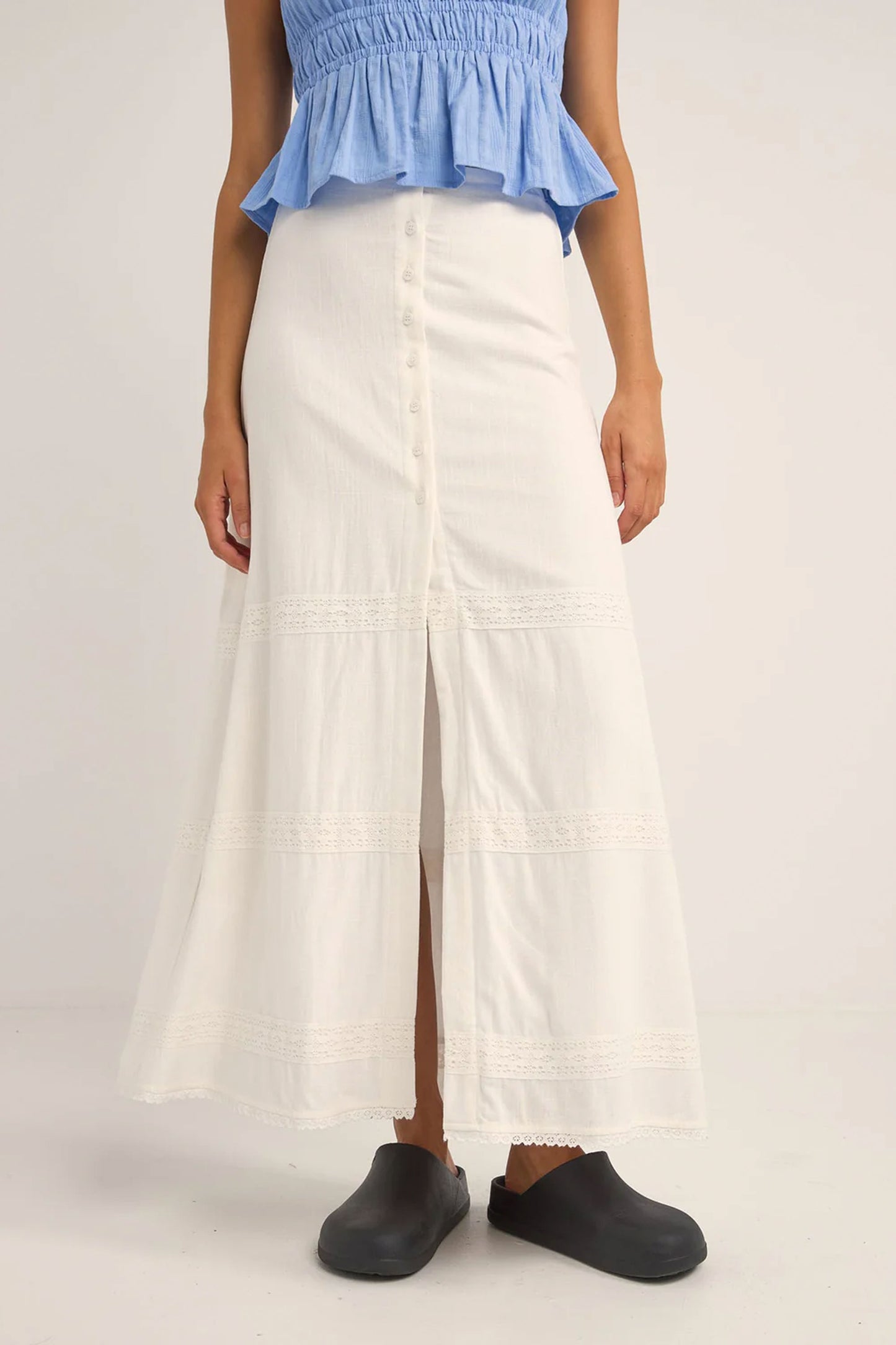 Pukas-Surf-Shop-Rhythm-pearl-button-front-maxi-skirt-2