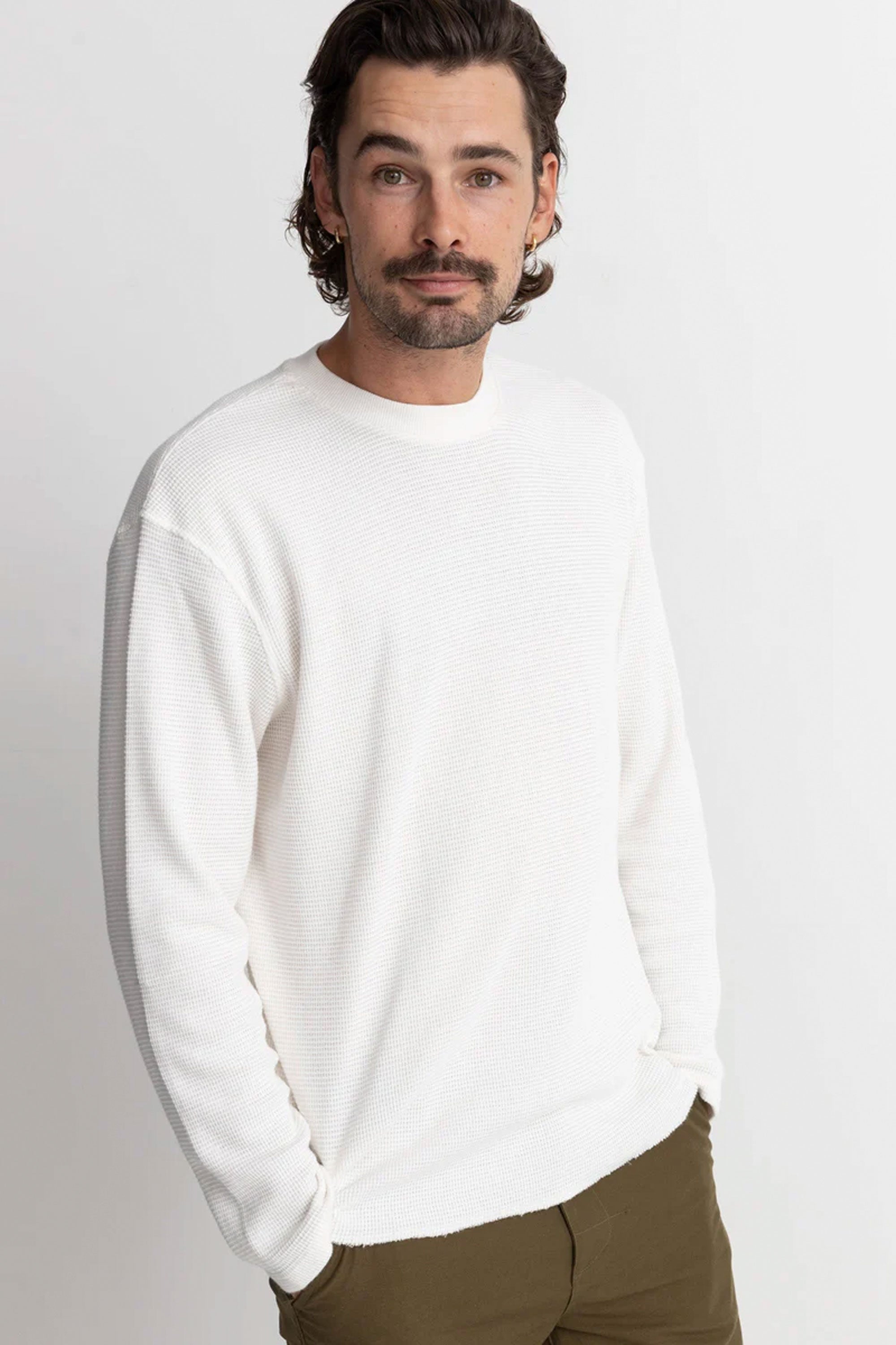 RHYTHM - CLASSIC WAFFLE KNIT - VINTAGE WHITE | Shop at PUKAS