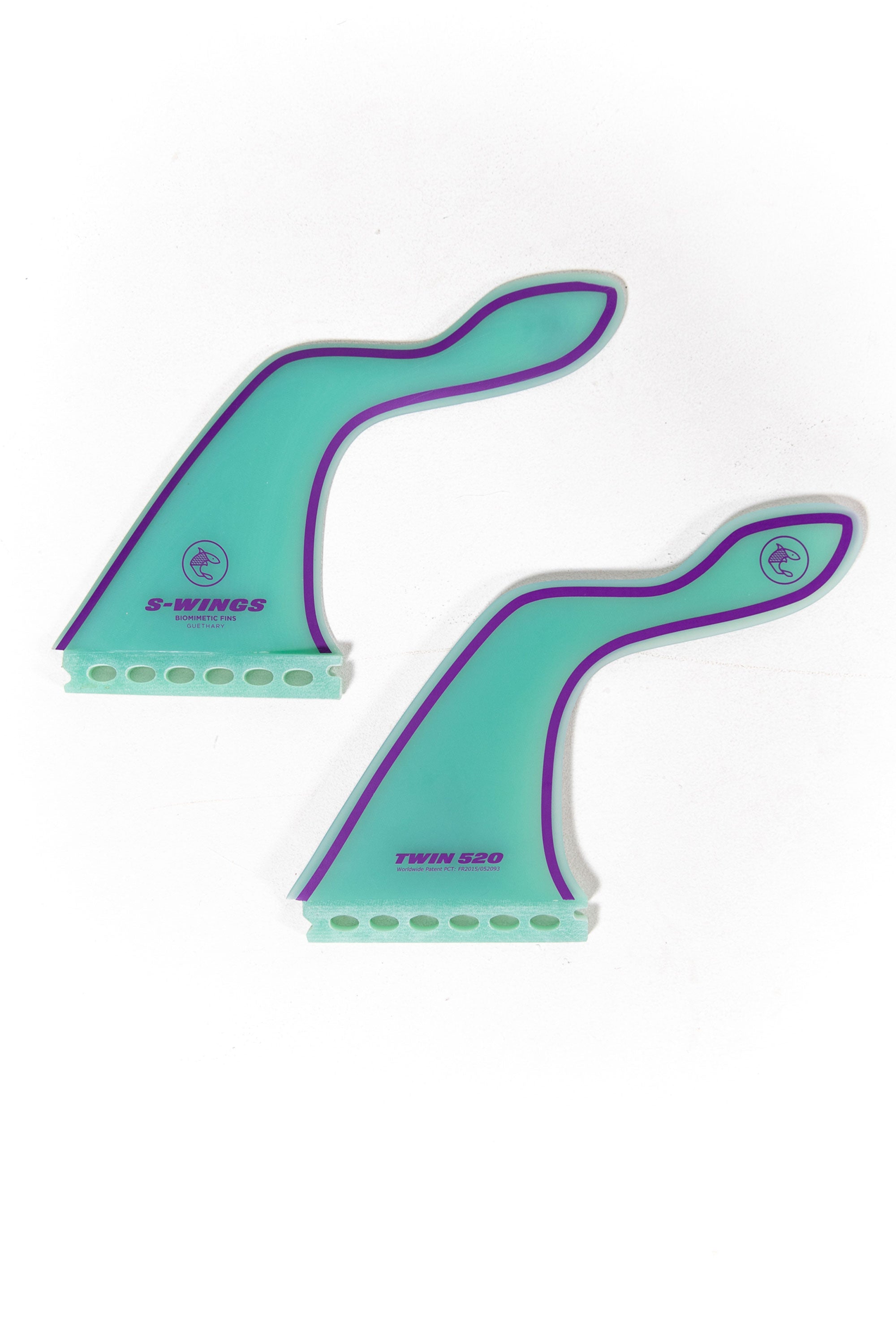 SESプロ　WING NOVA 　FINS  サイズ　medium　size 中古品　 S-WINGS - TWIN 520 - G10 - PURPLE | Shop at PUKAS SURF SHOP