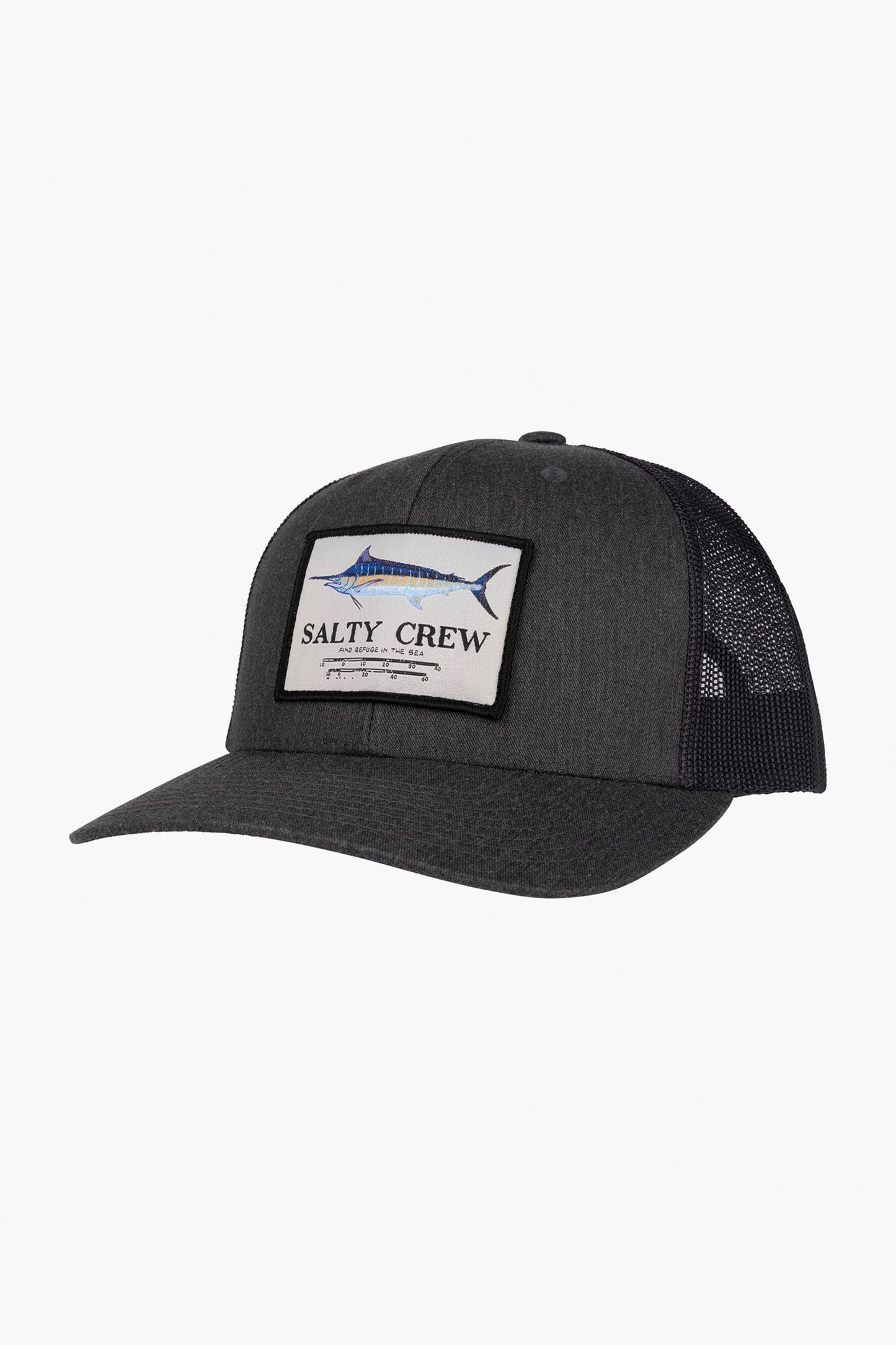 Pukas-Surf-Shop-Salty-Crew-Hat-marlin-mount-retro-grey-black