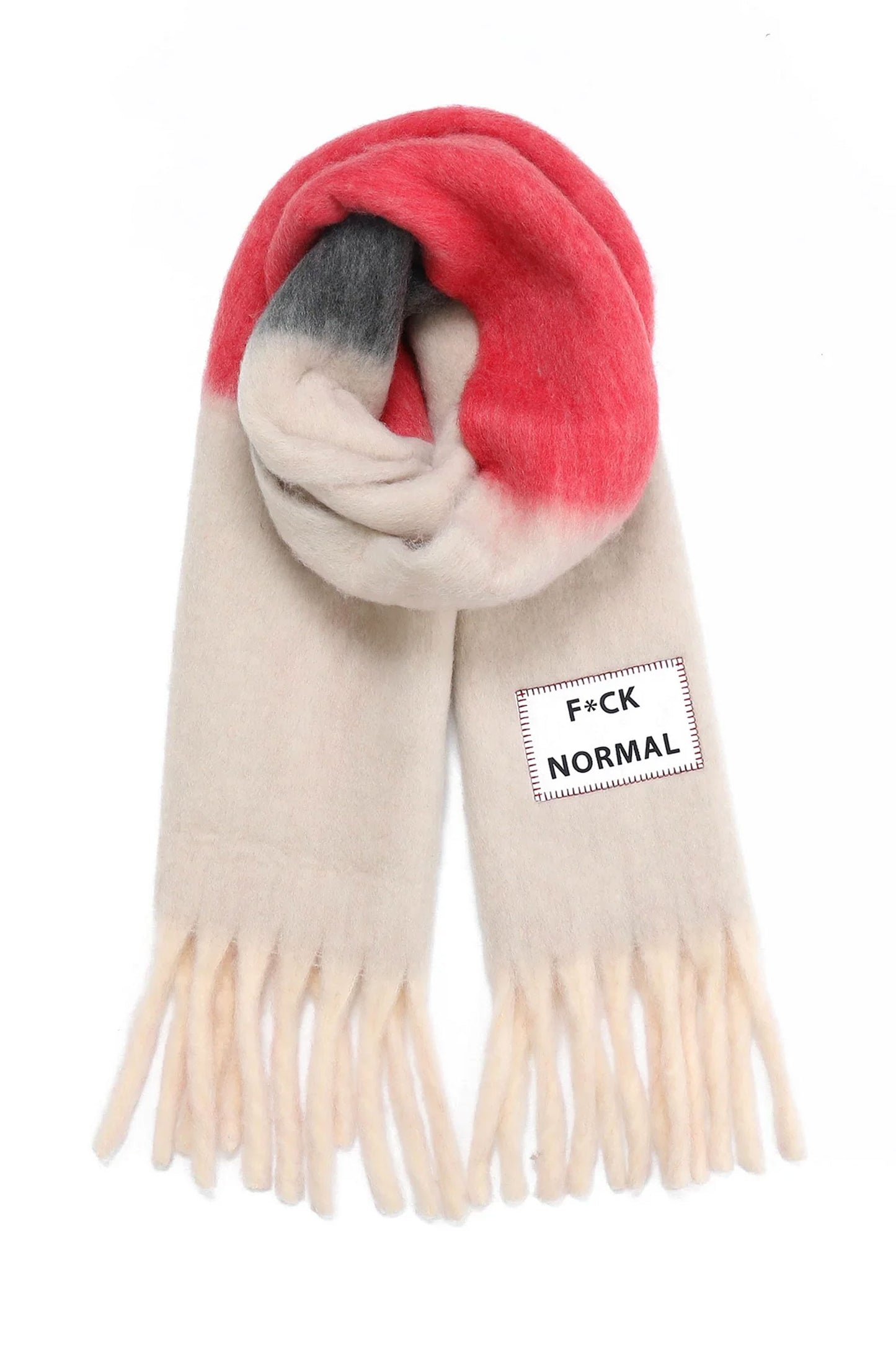 Verb To Do Pukas Surf Shop Maxiscarf F*ck Normal oversized scarf statement winter accessory 