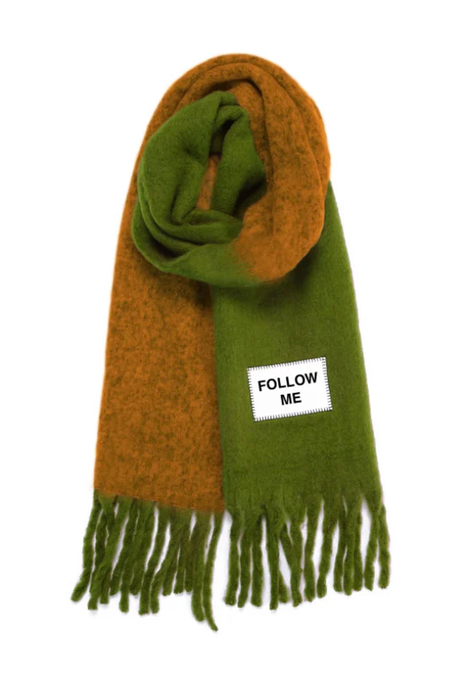 Verb To Do Pukas Surf Shop Maxiscarf Follow Me oversized slogan scarf colorful statement wrap