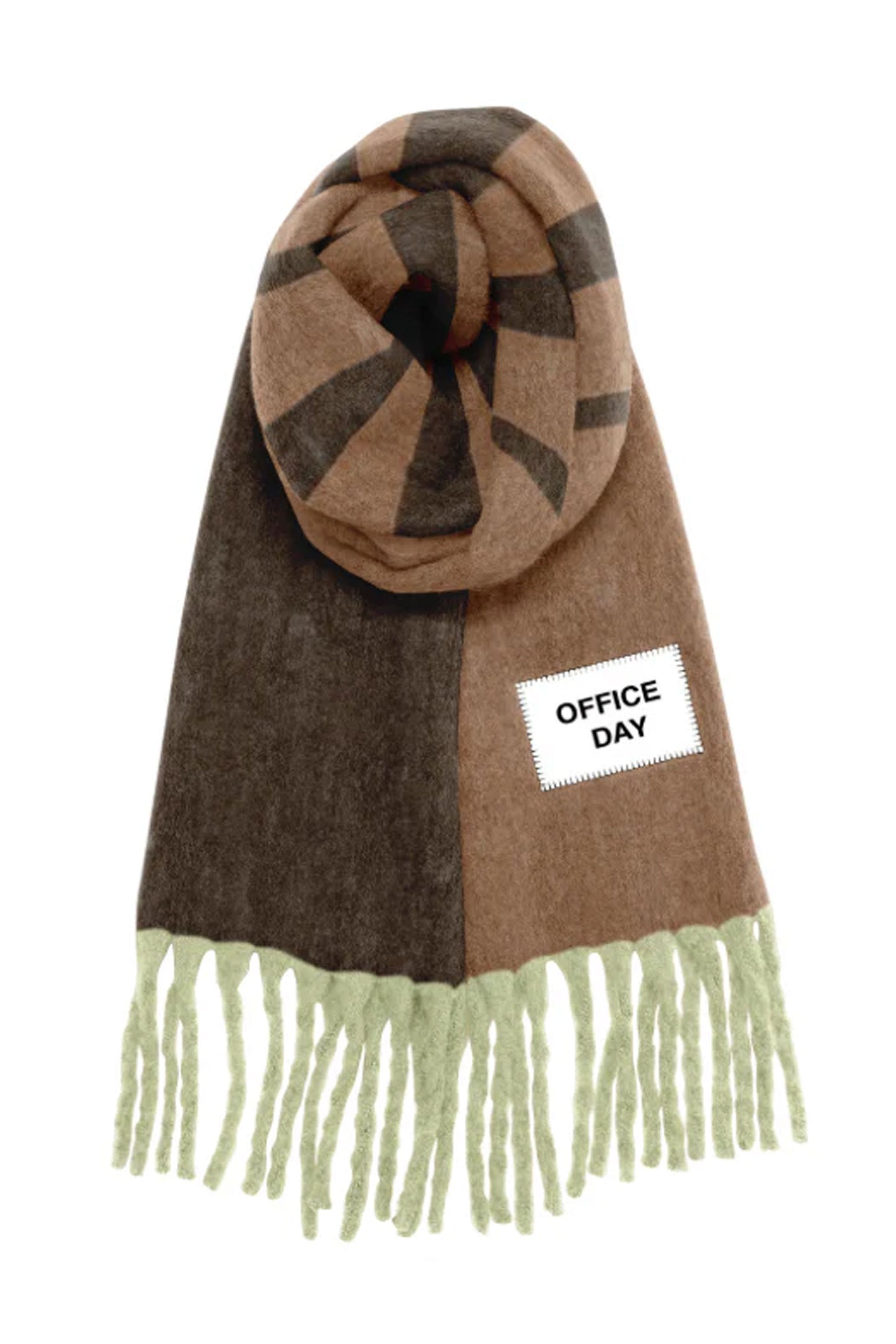Verb To Do Pukas Surf Shop Maxibufanda oversized scarf vibrant text wrap cozy