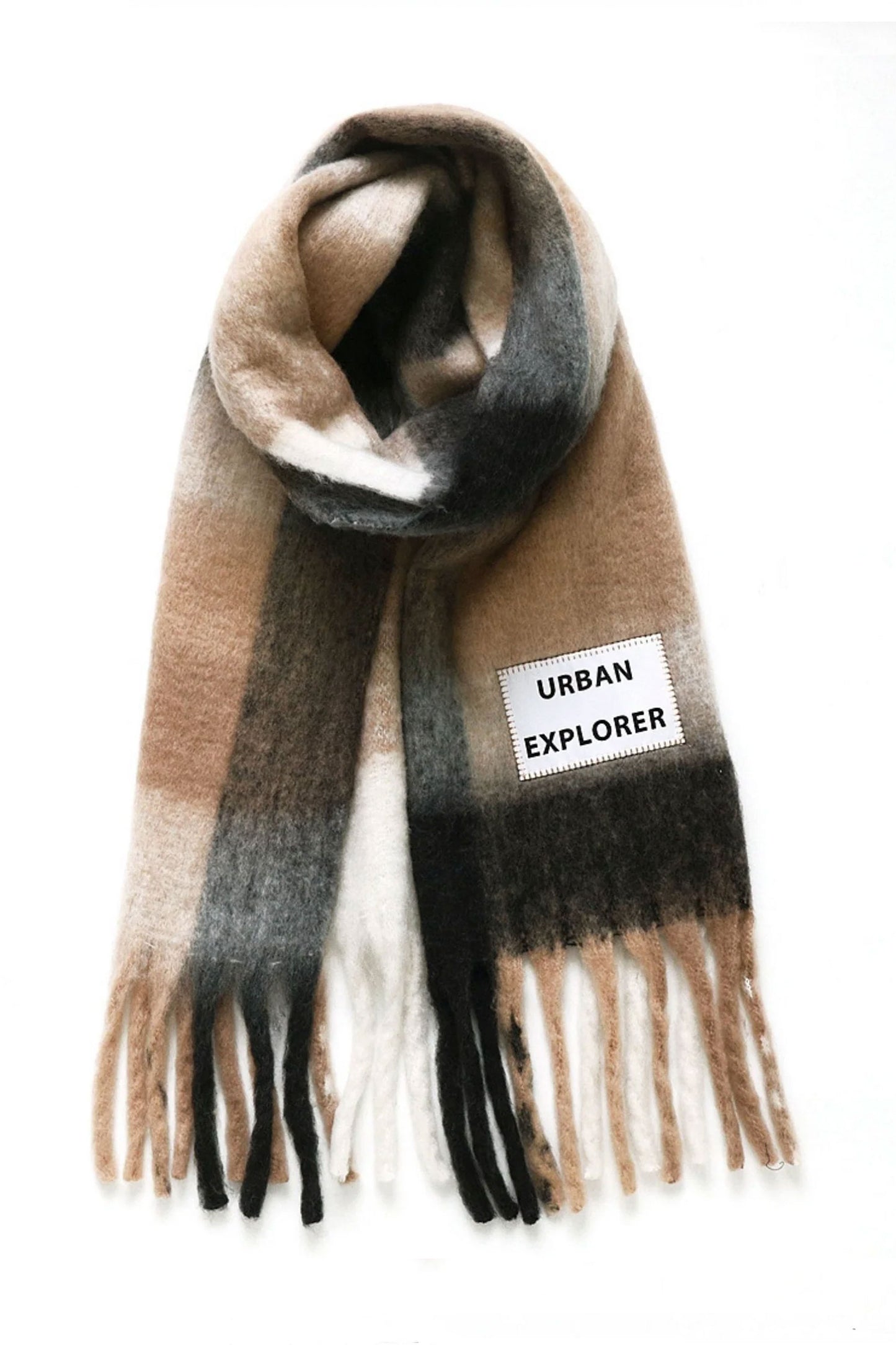 Verb To Do Pukas Surf Shop Urban Explorer oversized check scarf bold statement wrap