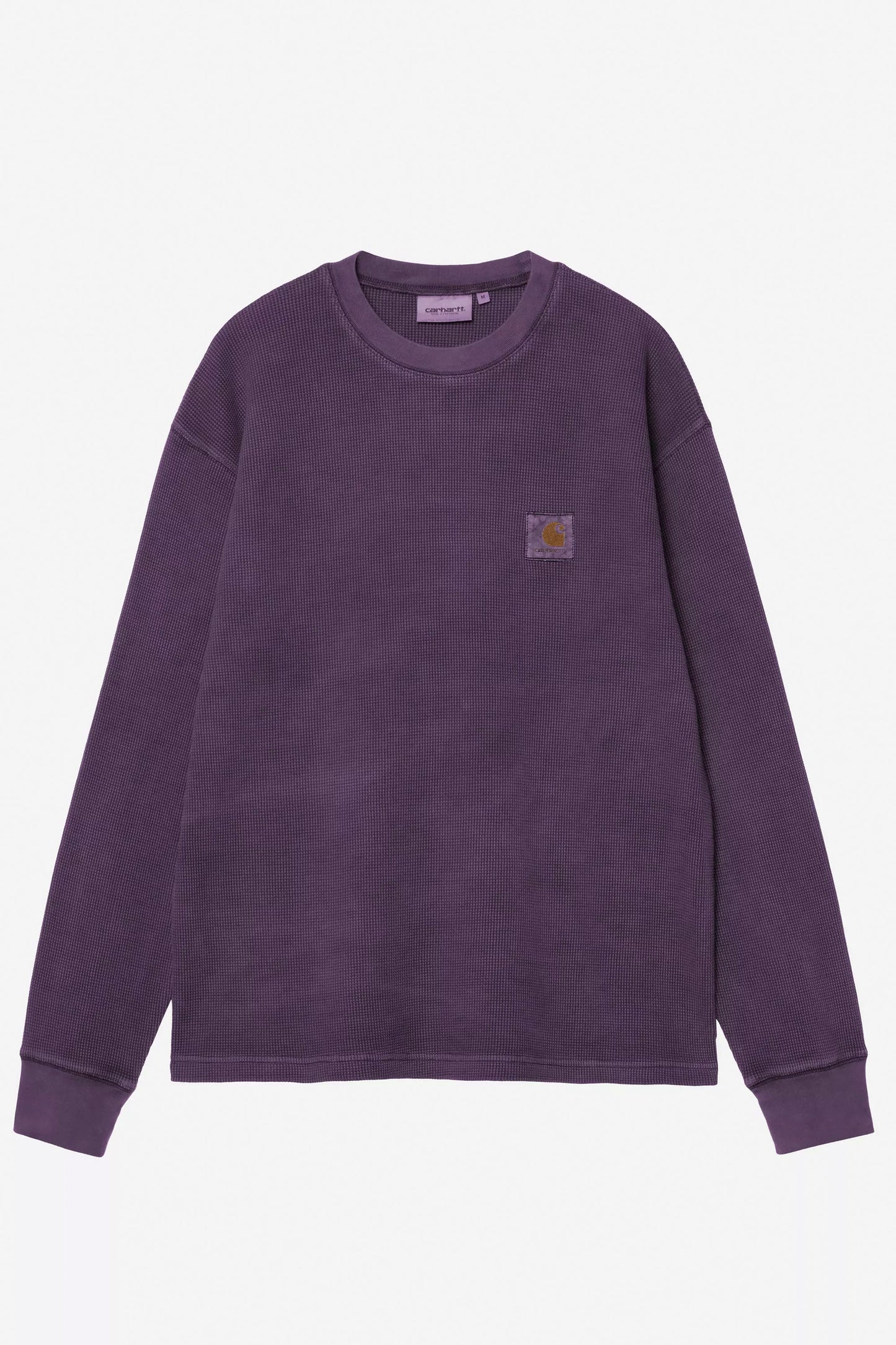 Pukas Surf Shop Carhartt WIP L/S Vista Waffle T-Shirt Lakers garment-dyed waffle knit