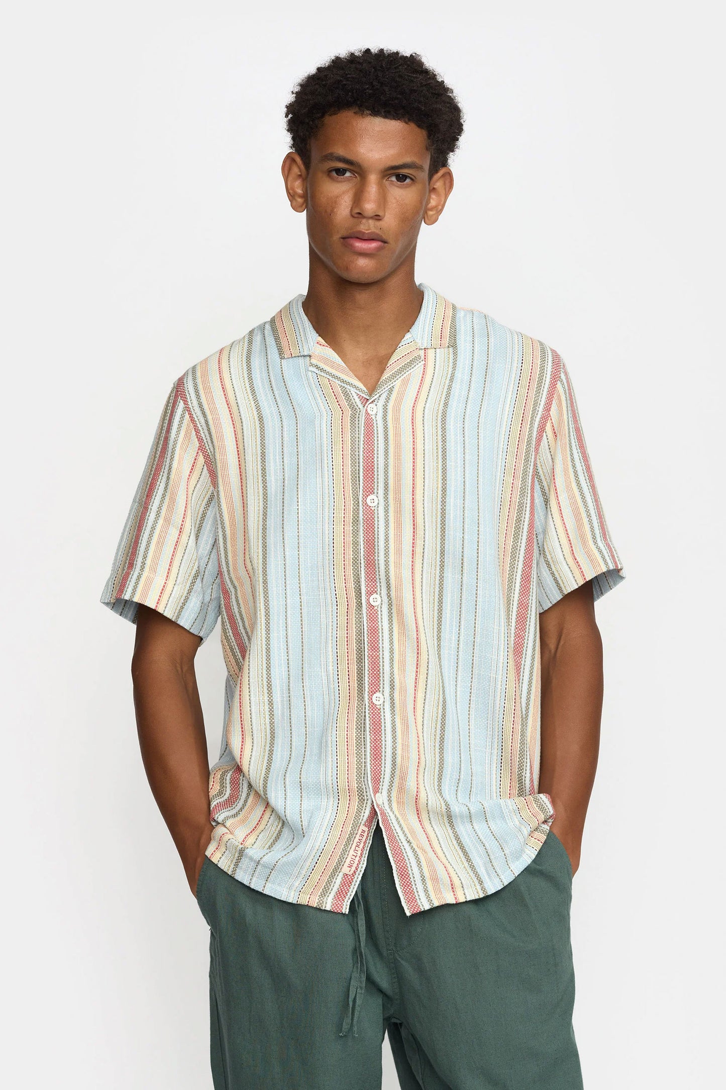 REVOLUTION - CUBAN SHIRT - LIGHTBLUE