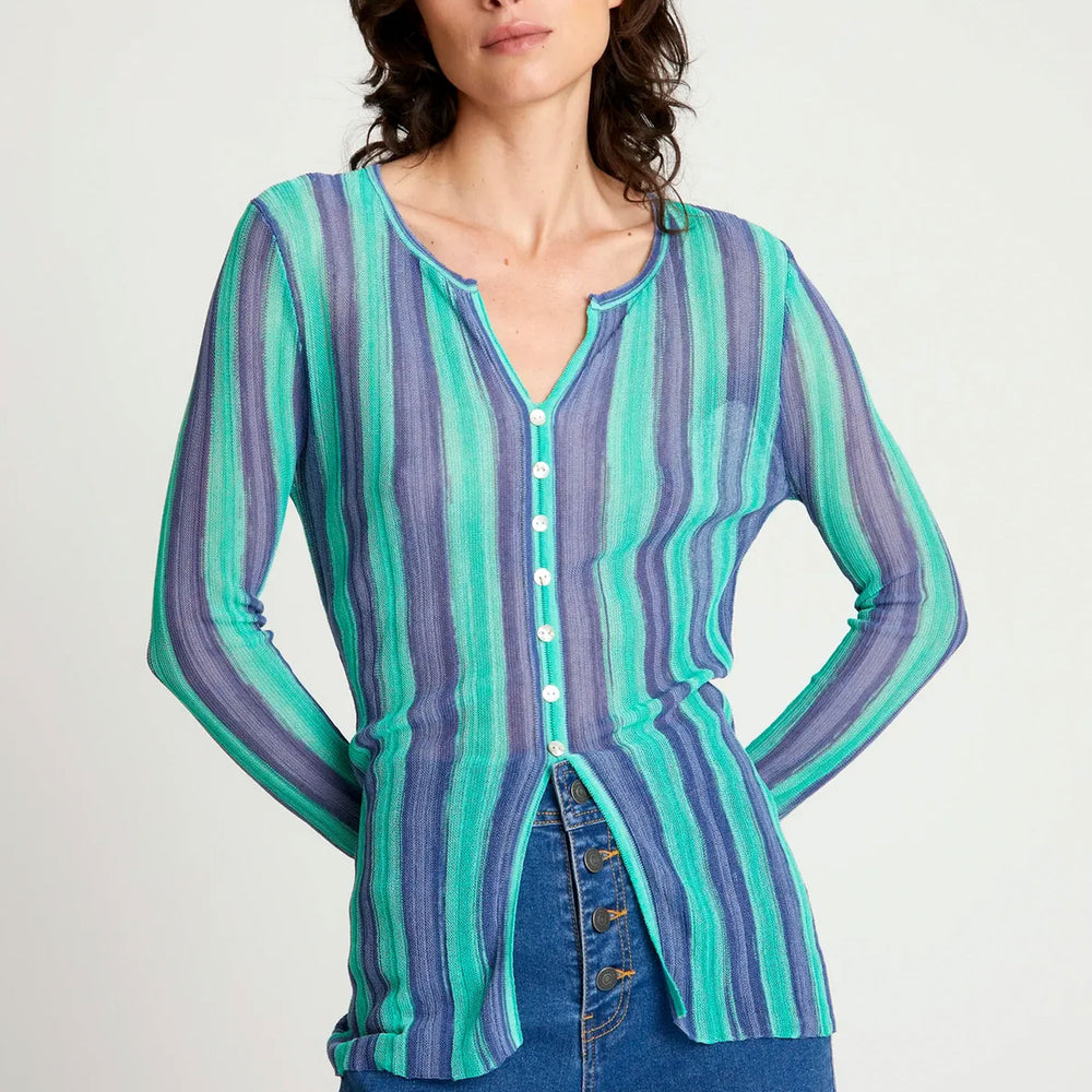 Pukas-Surf-Shop-Shirt-Woman-Wild-Pony-Buttoned-Blue