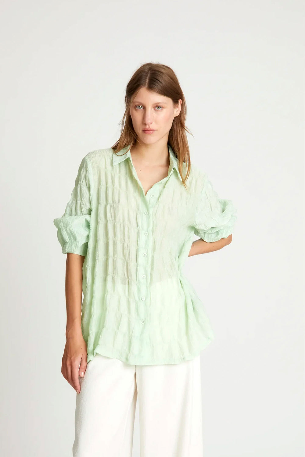 Pukas-Surf-Shop-Shirt-Woman-Wild-Pony-Camisa-Textura-Green