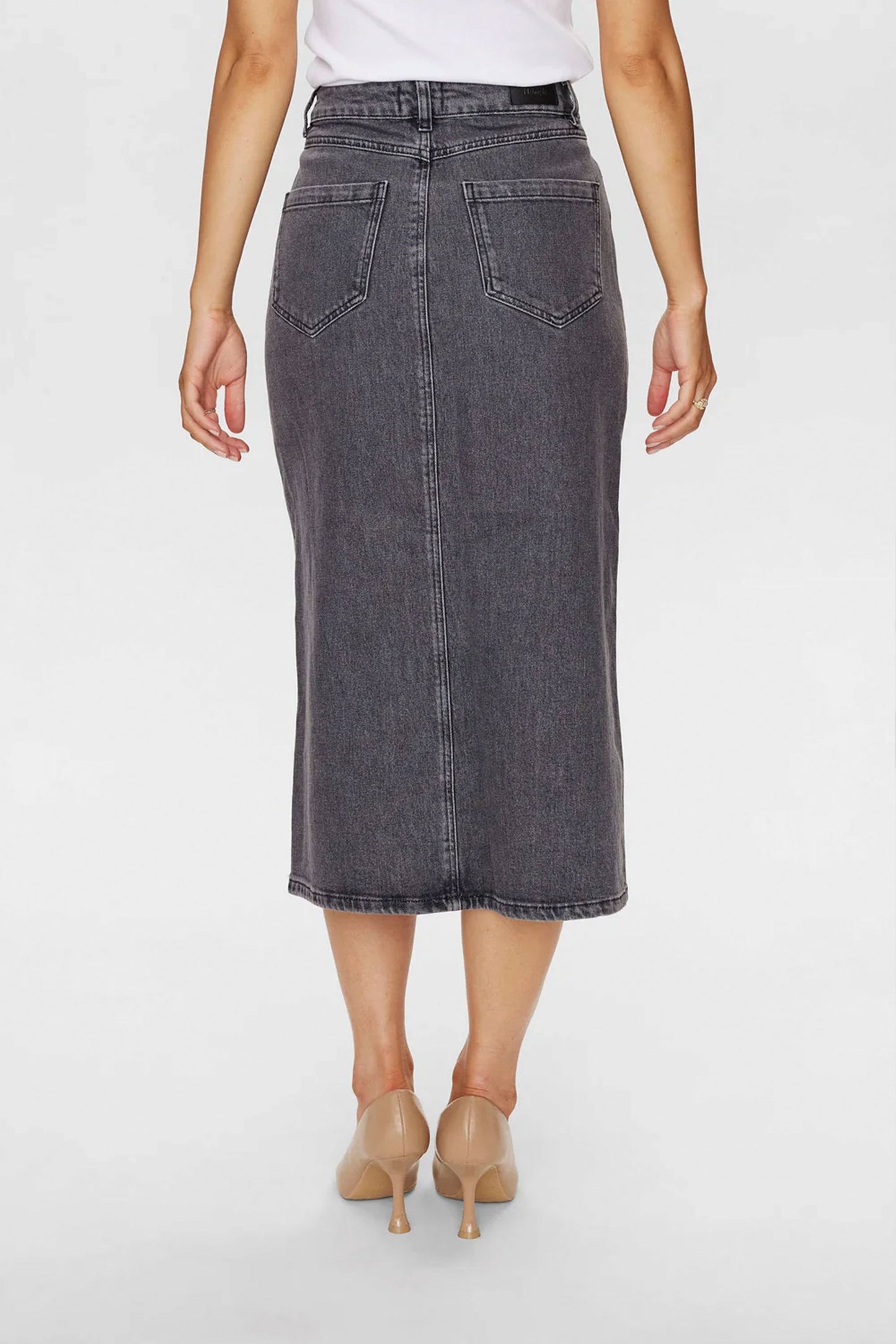 Pukas-Surf-Shop-Skirt-Woman-Numph-Nutoronto-Dark-Grey