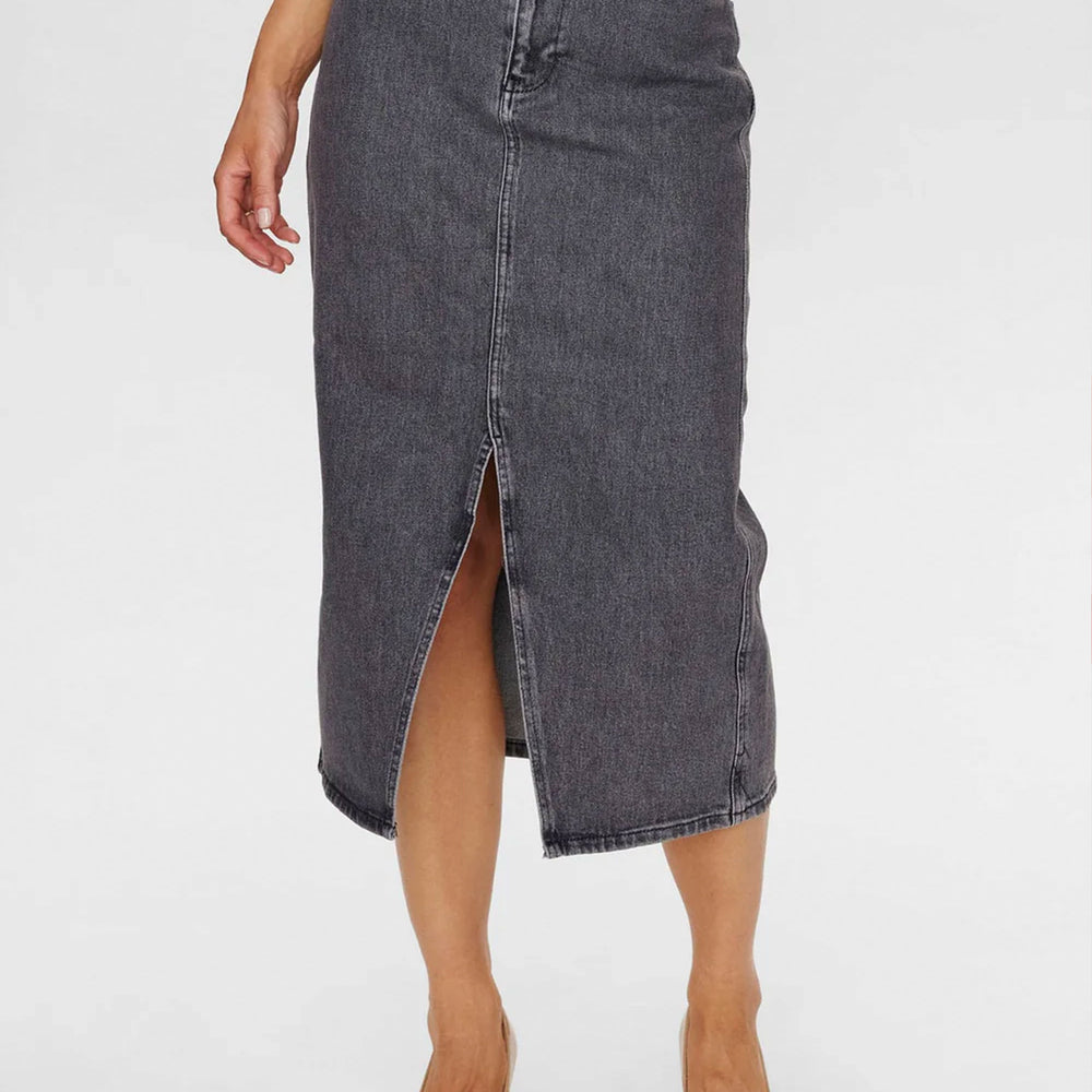 Pukas-Surf-Shop-Skirt-Woman-Numph-Nutoronto-Dark-Grey