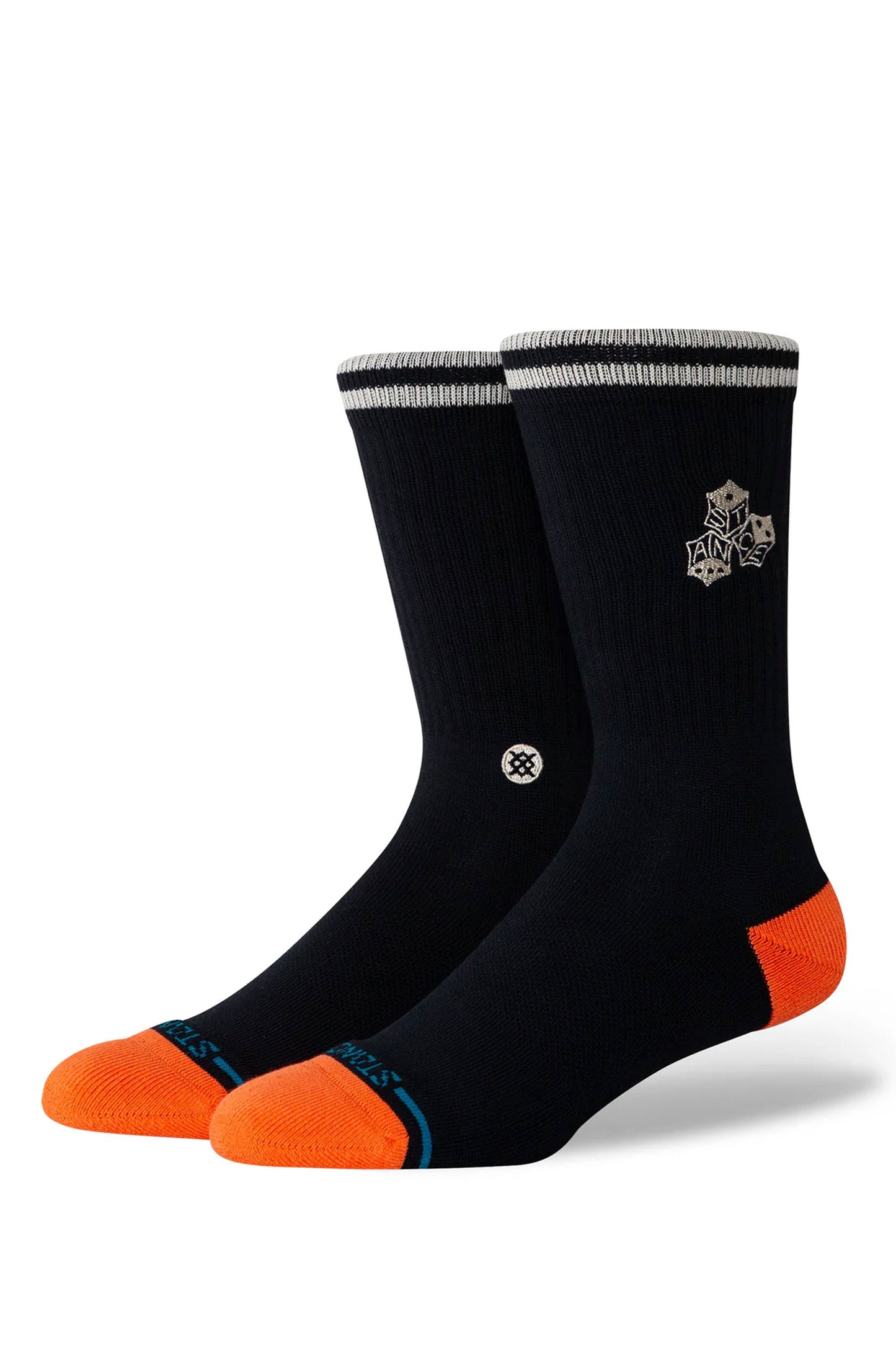 Stance Pukas Surf Shop High Roller Crew Sock black crew height comfort cushioning