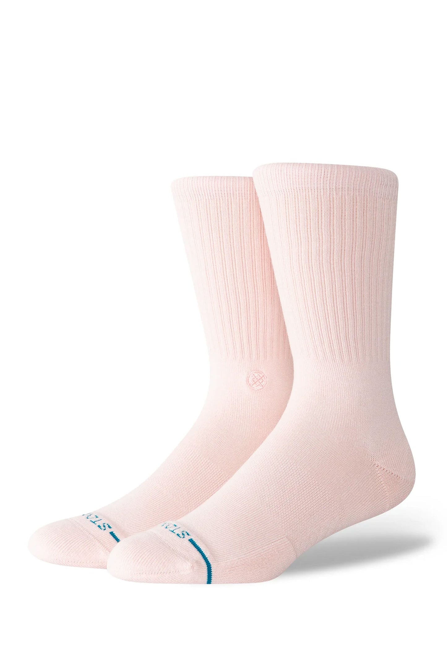 Stance Pukas Surf Shop Icon Crew Sock Pink cotton blend vibrant crew socks