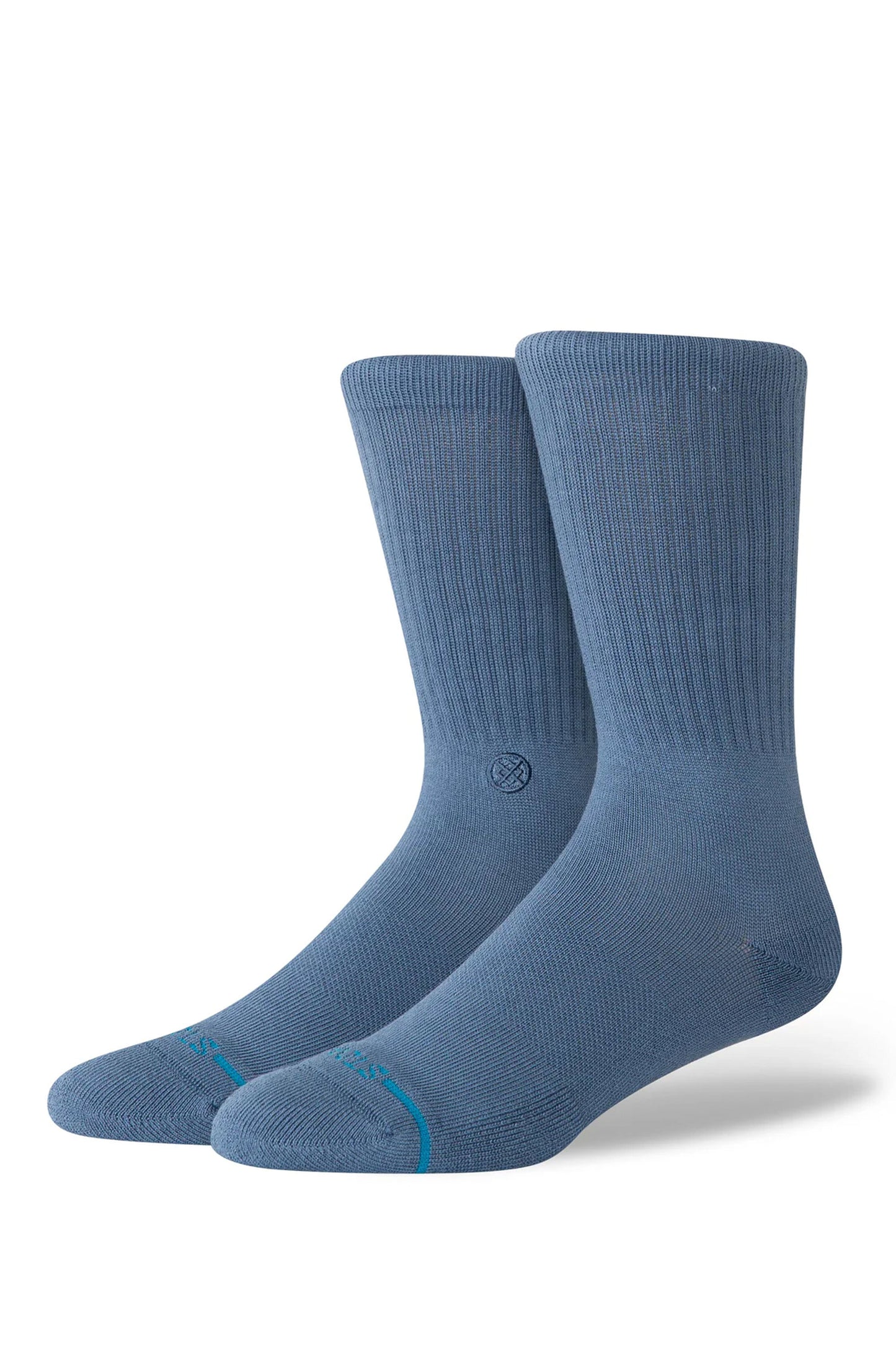 Stance Pukas Surf Shop Icon Crew Sock Sea Blue cotton crew casual fit