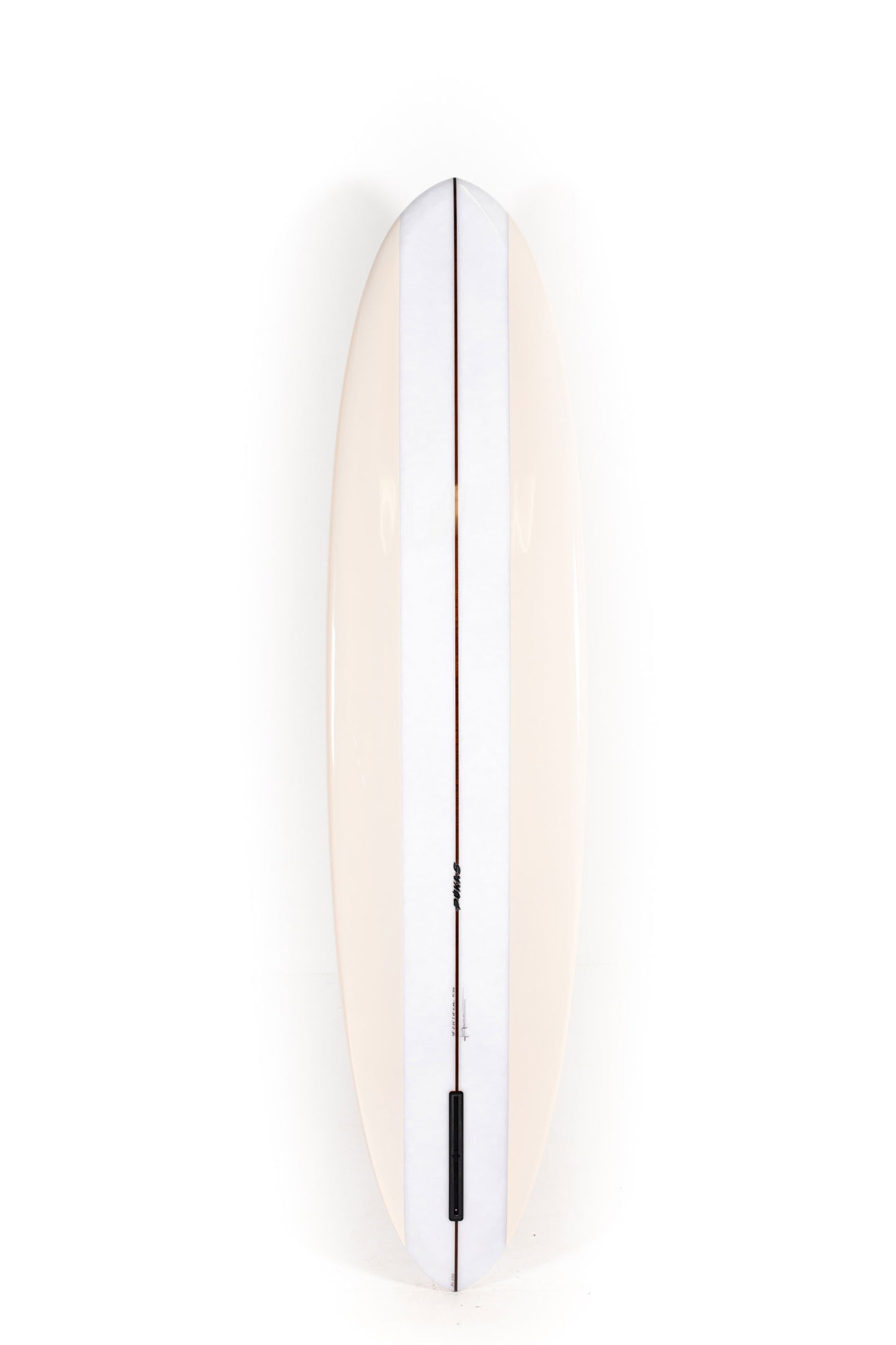 White and beige Son of Cobra surfboard Mid Length size 7'8" at Pukas Surf Shop - 2