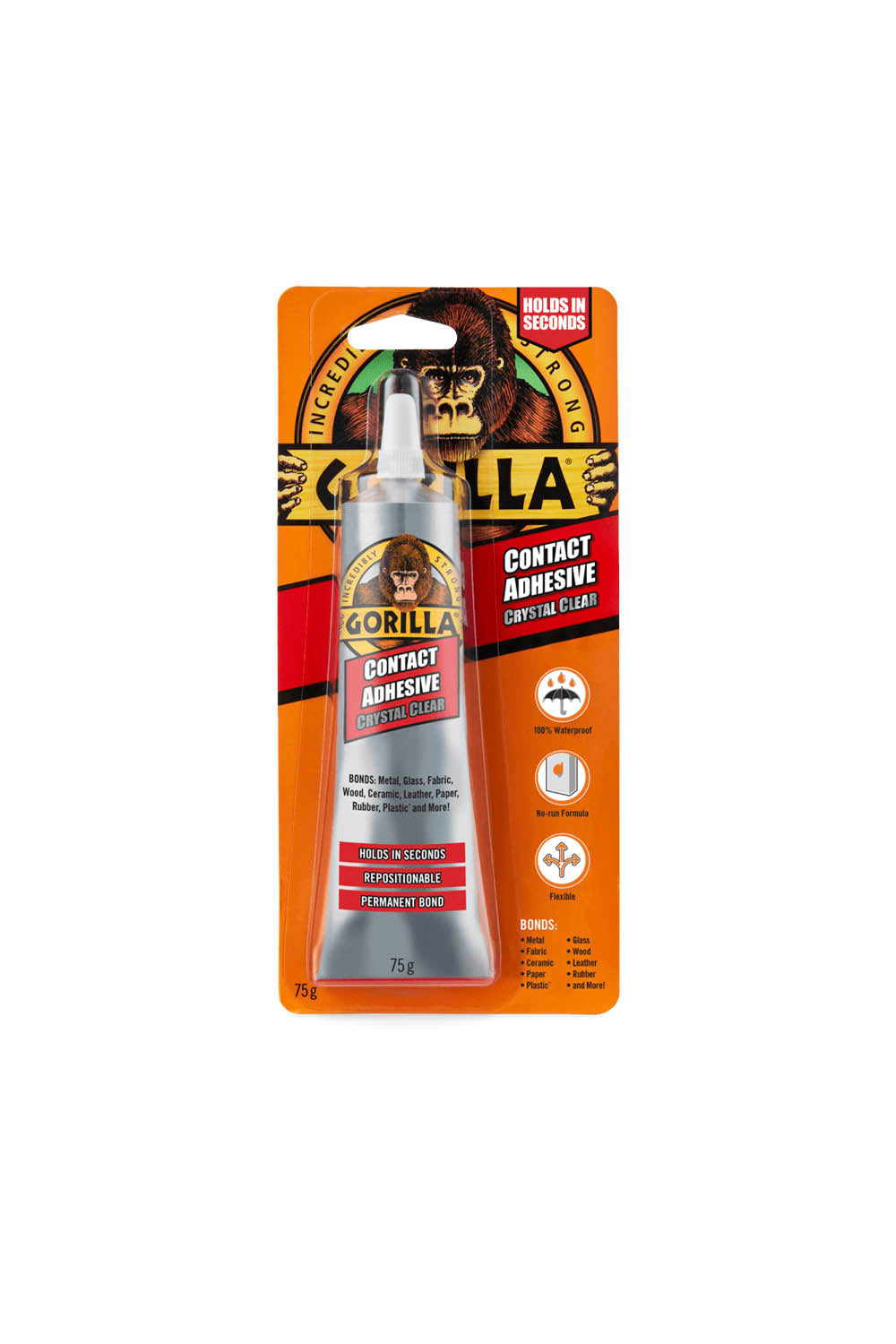 Gorilla wetsuit glue against a white background