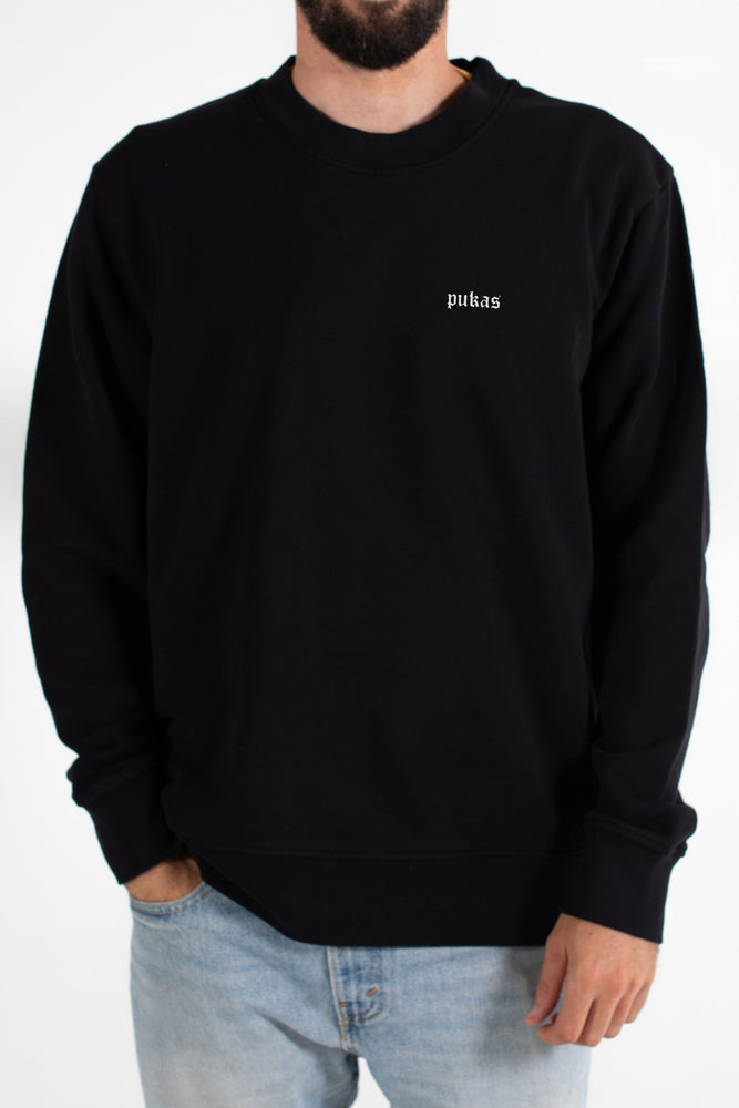 Pukas-Surf-Shop-Surfing-The-Basque-Country-hoodie-man-More-Surfing-black