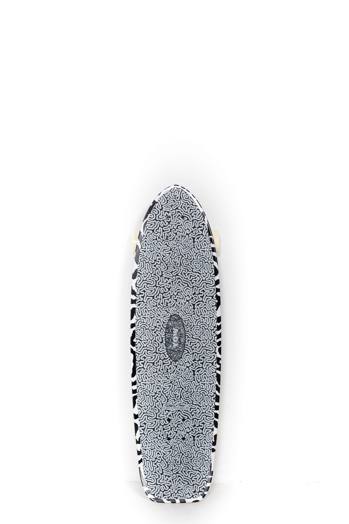 YOW Anemone 34.5" Pukas x YOW surfskate in black and white colorway
