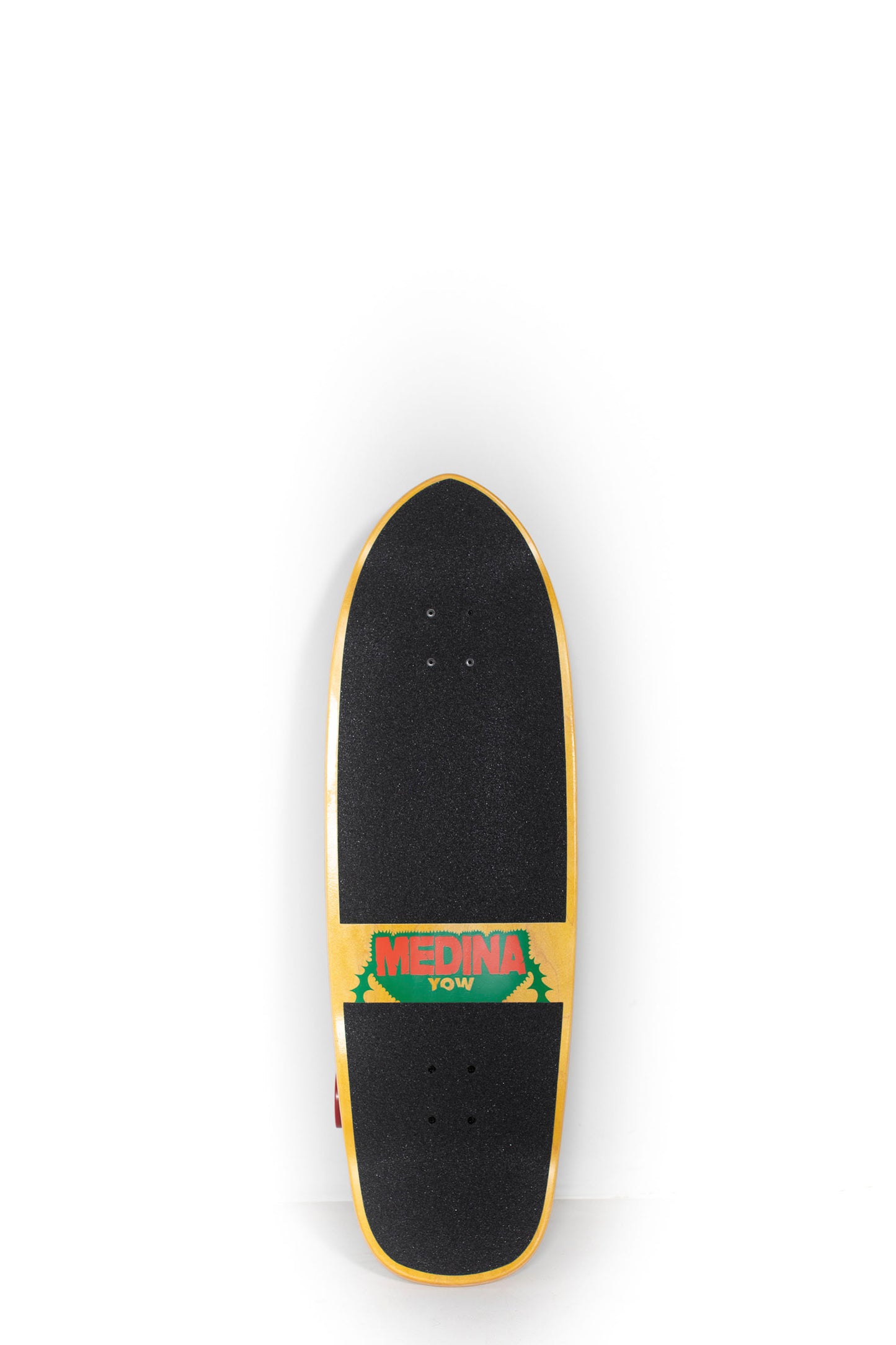 YOW Medina Panthera 33.5" signature series surfskate in green and red colorway
