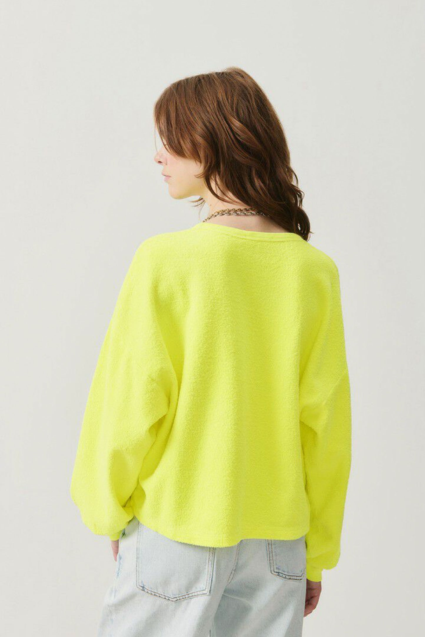 Pukas-Surf-Shop-Sweat-American-Vintage-Bobypark-Fluoyellow