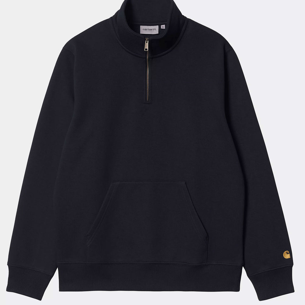 Pukas-Surf-Shop-Sweater-Man-Carhartt-WIP-Chase-Neck-Zip-Blue