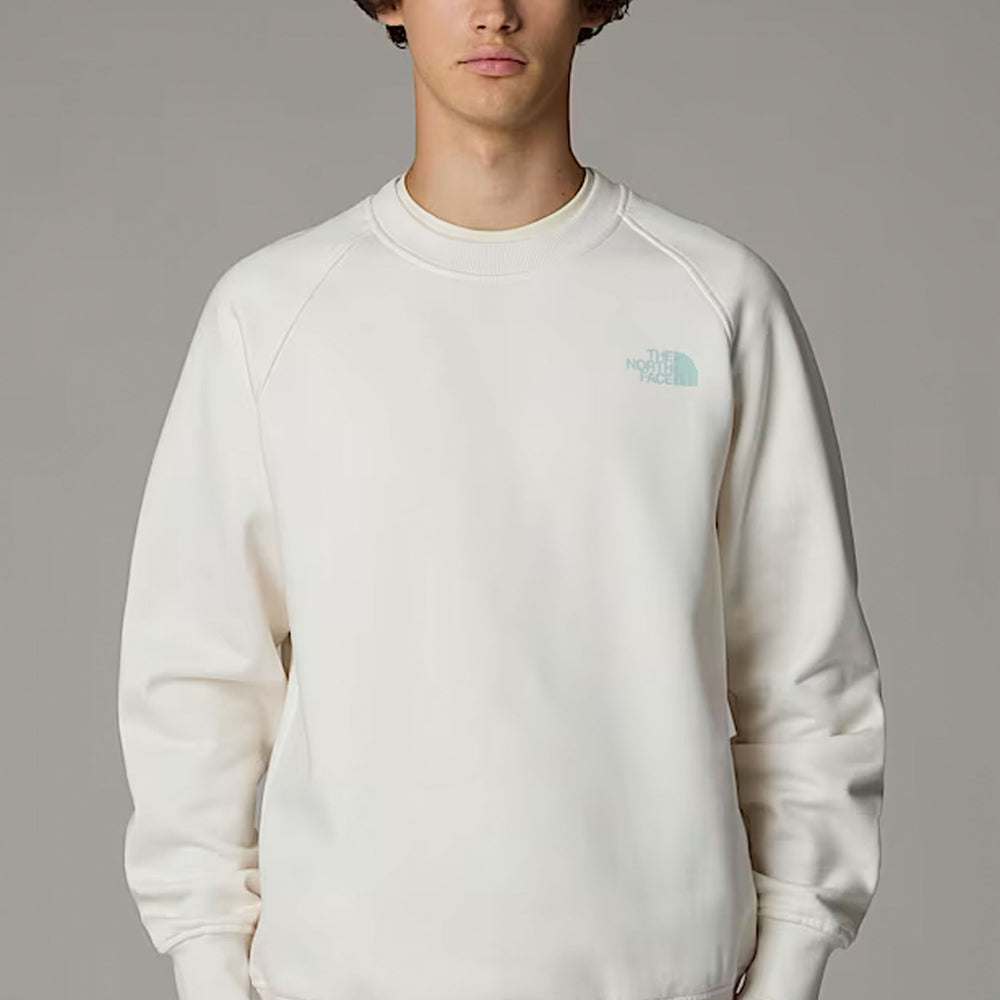 Pukas-Surf-Shop-Sweater-Man-The-North-Face-Raglan-White-Dune