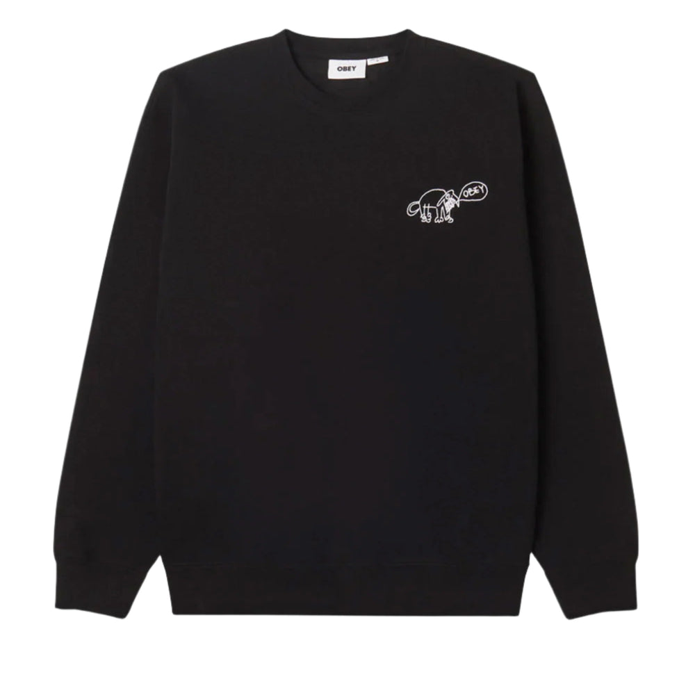 Pukas-Surf-Shop-Sweater-OBEY-Dog-Doodle-Black