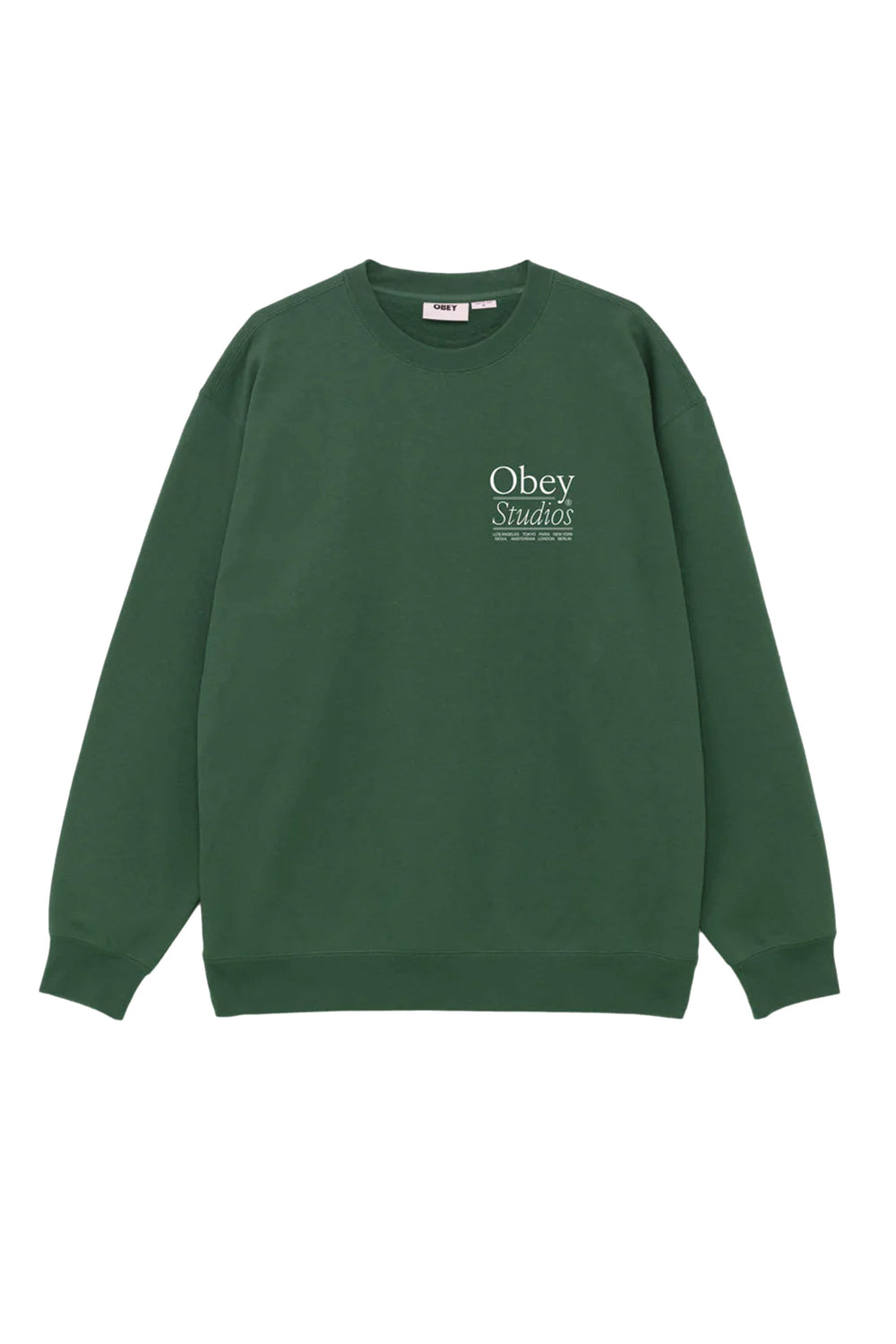 Pukas-Surf-Shop-Sweater-OBEY-Studios-Forest-Green