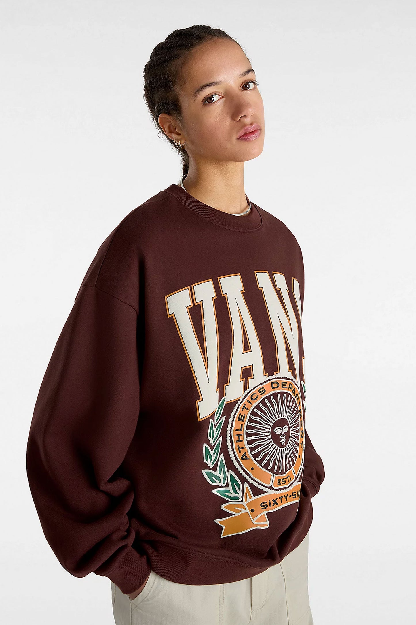 Pukas-Surf-Shop-Sweater-Vans-First-Team-Brown