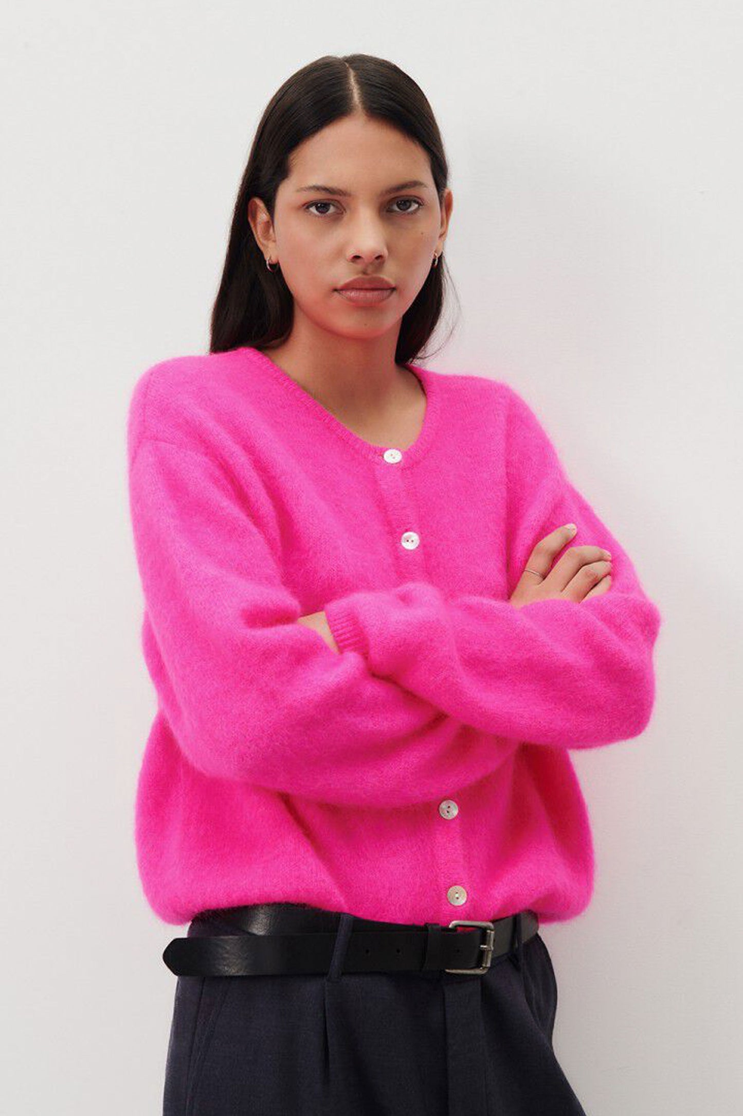 Pukas-Surf-Shop-Sweater-Woman-American-Vintage-Vitow-Pink-Fluo