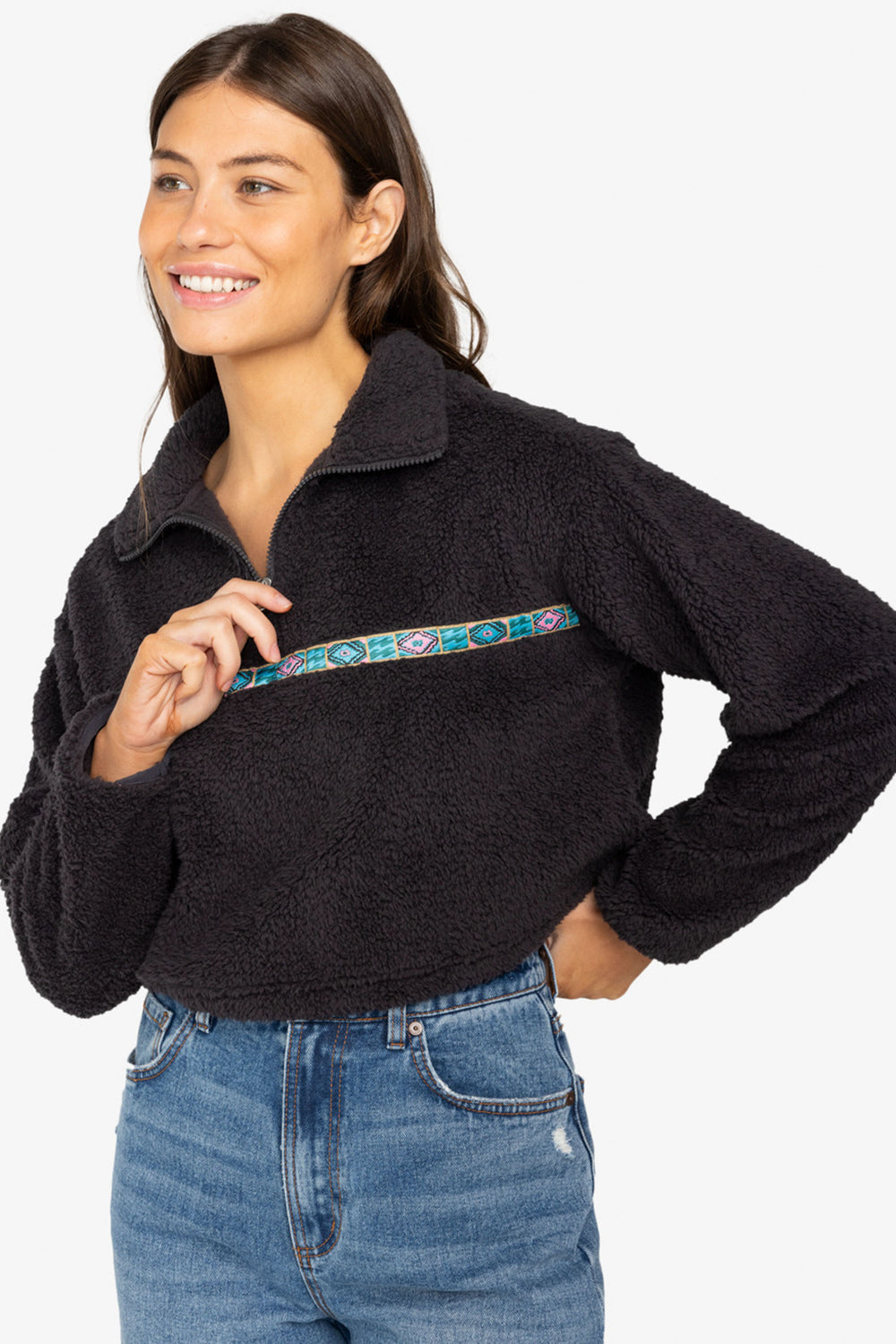 Pukas-Surf-Shop-Sweater-Woman-Billabong-Holiday-Black