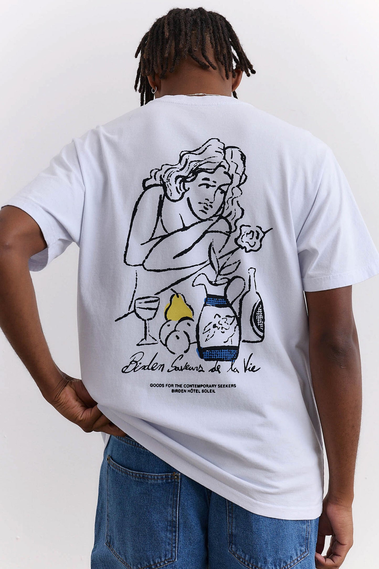 Pukas-Surf-Shop-Tee-Man-Birden-La-Vie-White