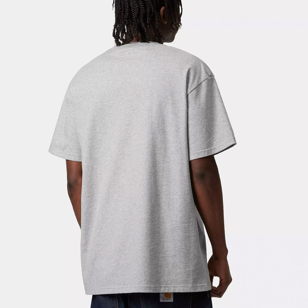 CARHARTT WIP - CHASE T-SHIRT - GREY HEATHER