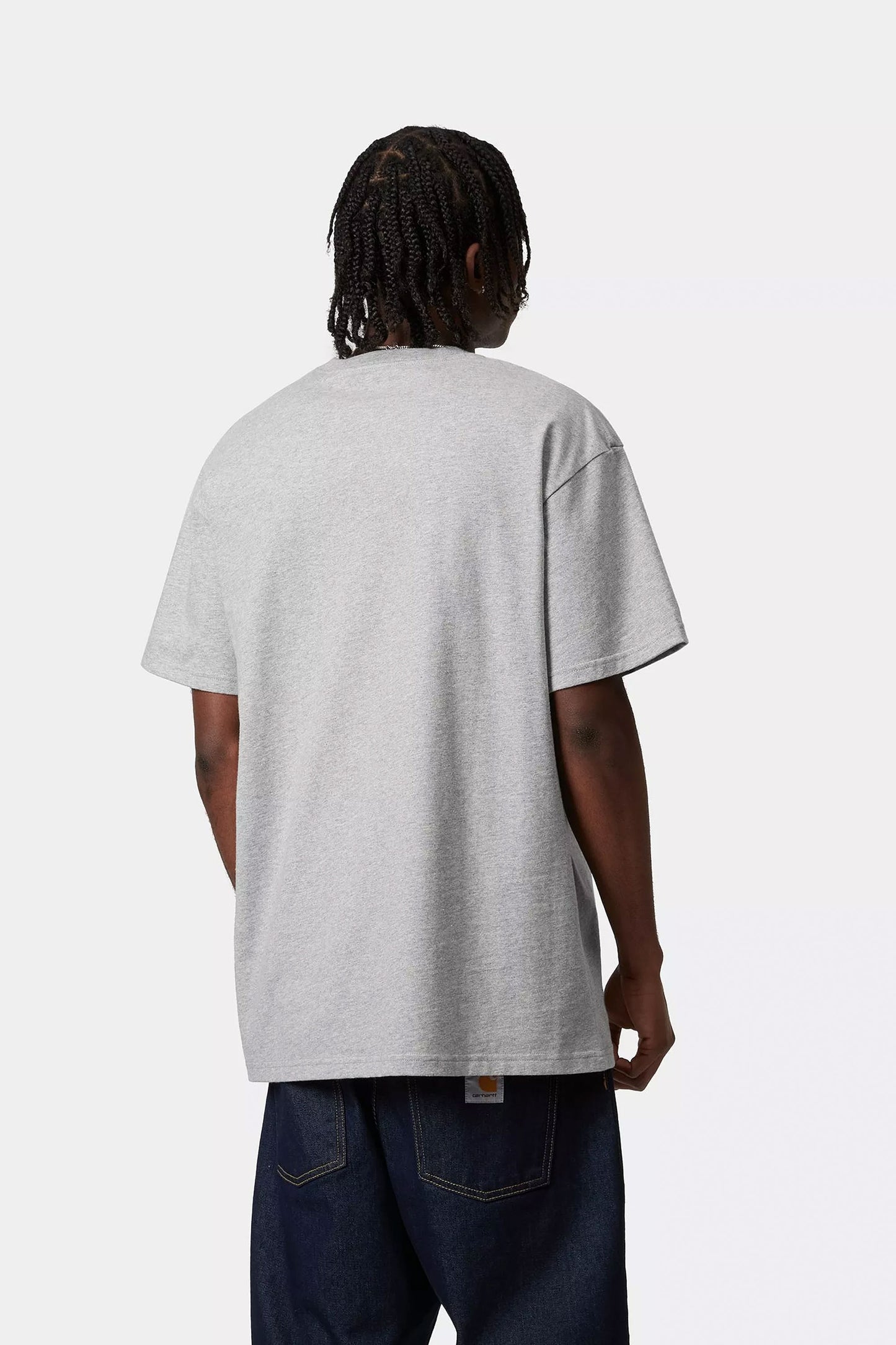 CARHARTT WIP - CHASE T-SHIRT - GREY HEATHER