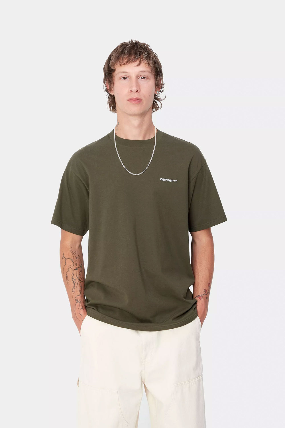 Pukas-Surf-Shop-Tee-Man-Carhartt-WIP-Script-Cypress