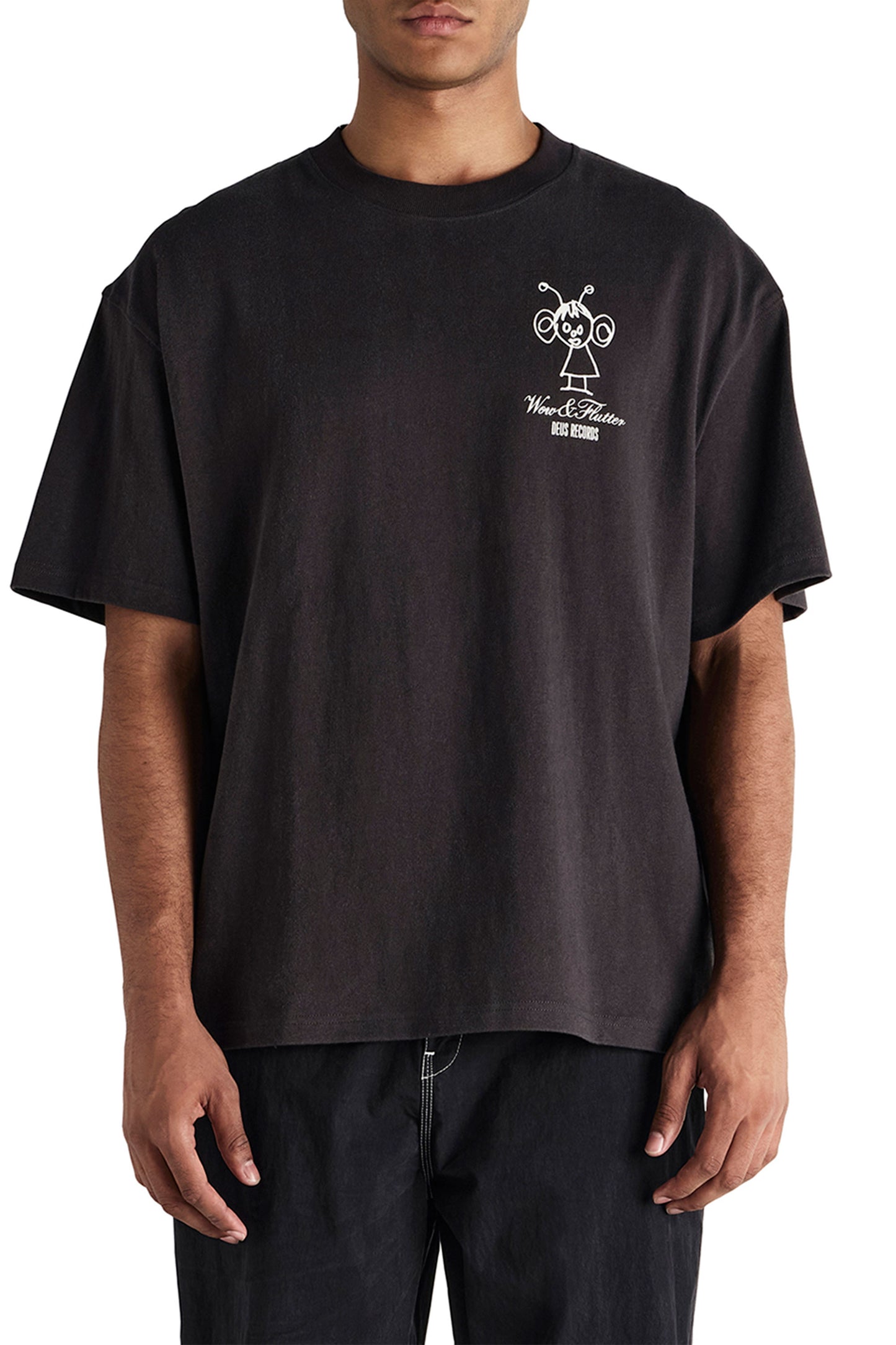 Pukas-Surf-Shop-Tee-Man-Deus-Sensory-Overload-Anthracite