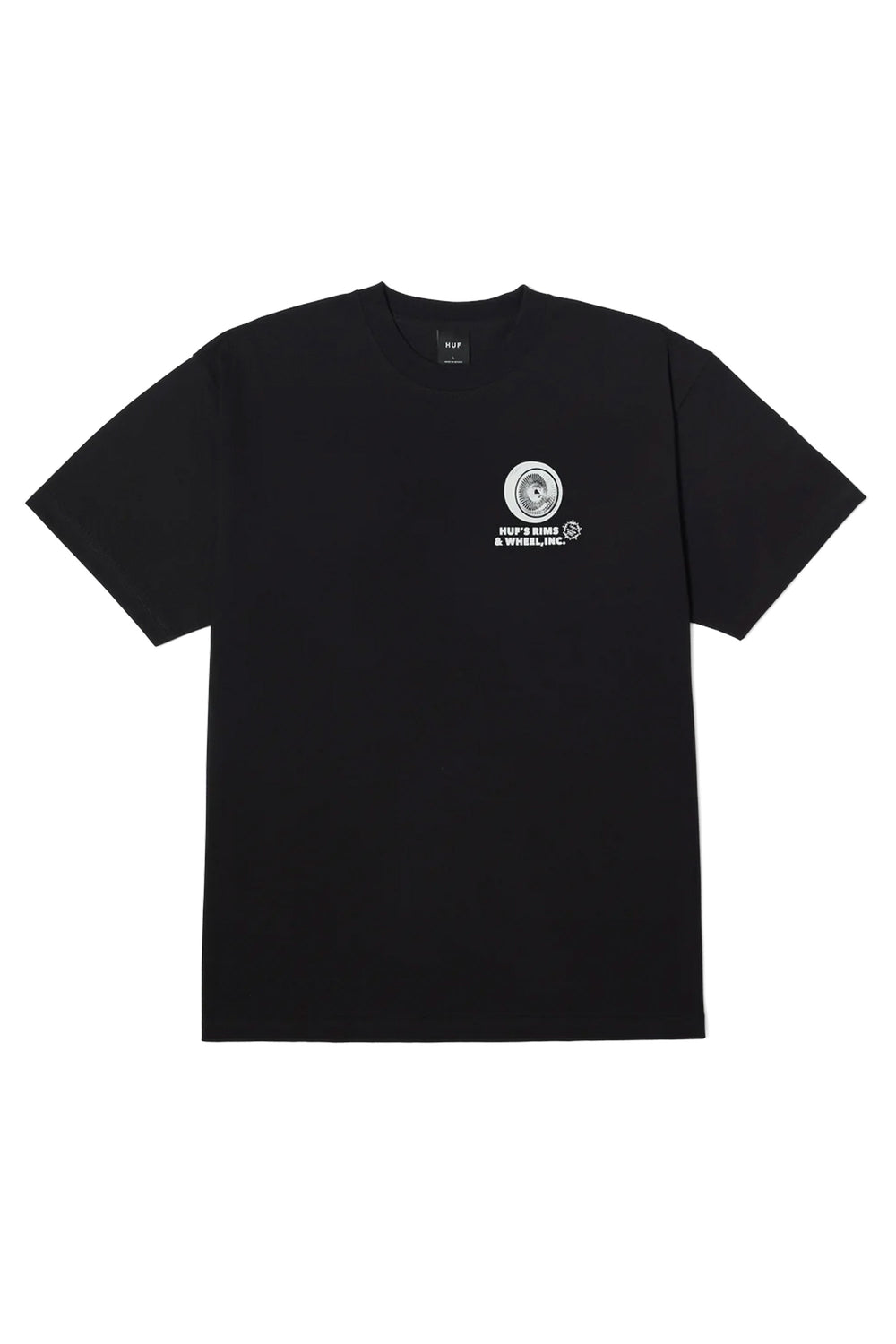 Pukas-Surf-Shop-Tee-Man-Huf-Rim-And-Wheel-Black