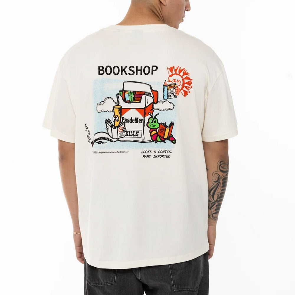 Pukas-Surf-Shop-Tee-Man-Pasdemer-Book-Shop-Cream