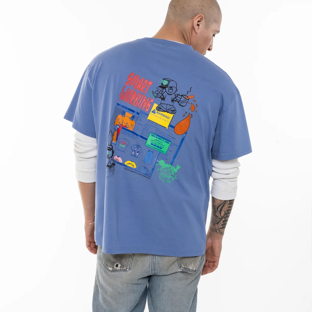 Pukas-Surf-Shop-Tee-Man-Pasdemer-Smart-Working-Blue