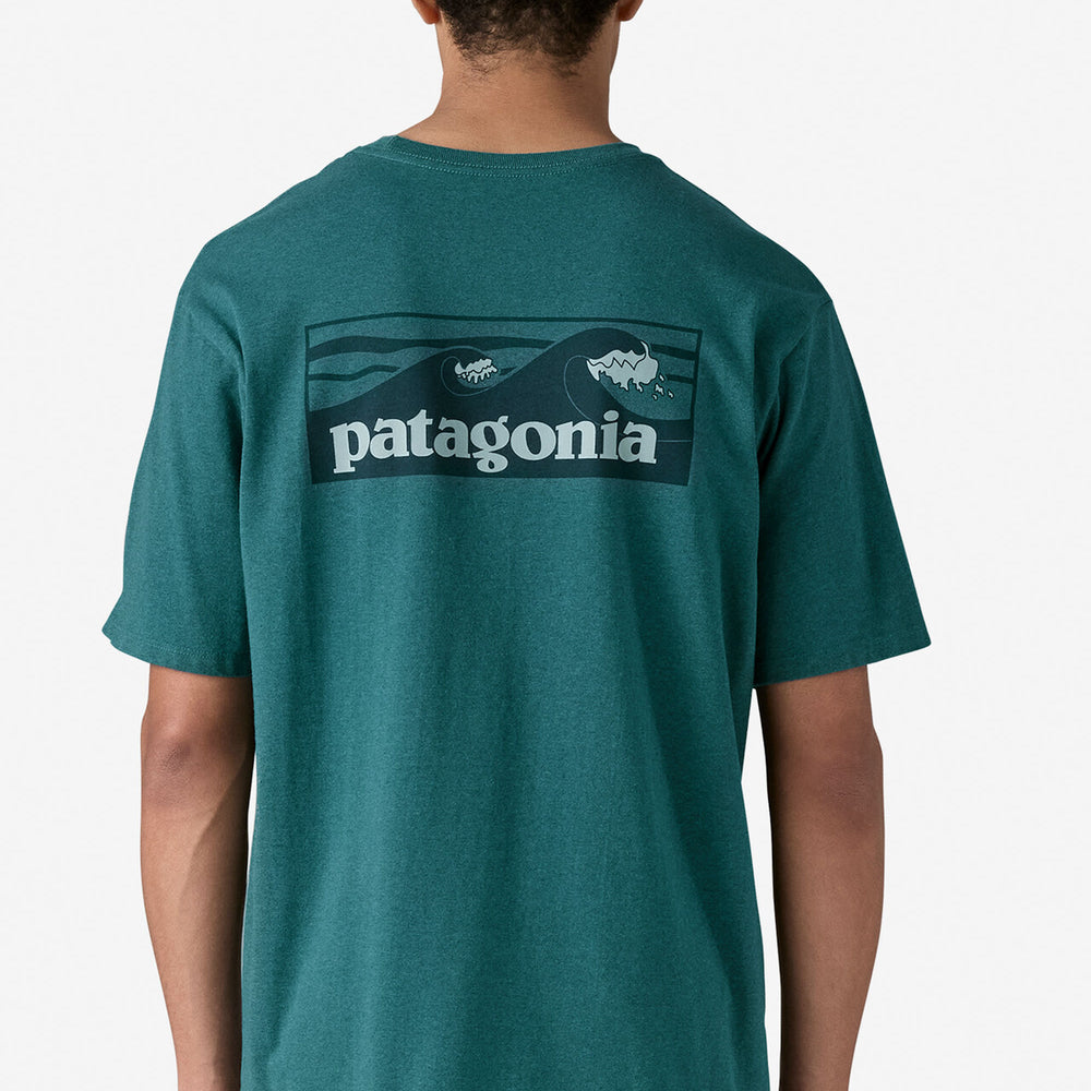 Pukas-Surf-Shop-Tee-Man-Patagonia-Boardshort-Logo-Blue