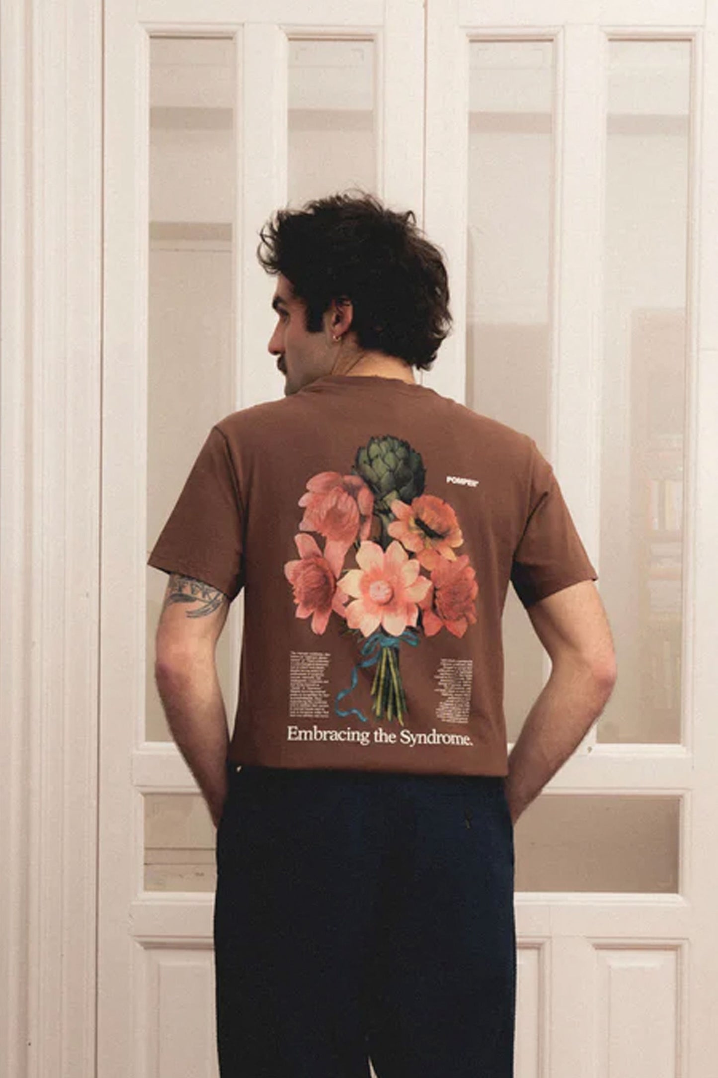 Pukas-Surf-Shop-Tee-Man-Pompeii-Impostor-Syndrome-Chocolate