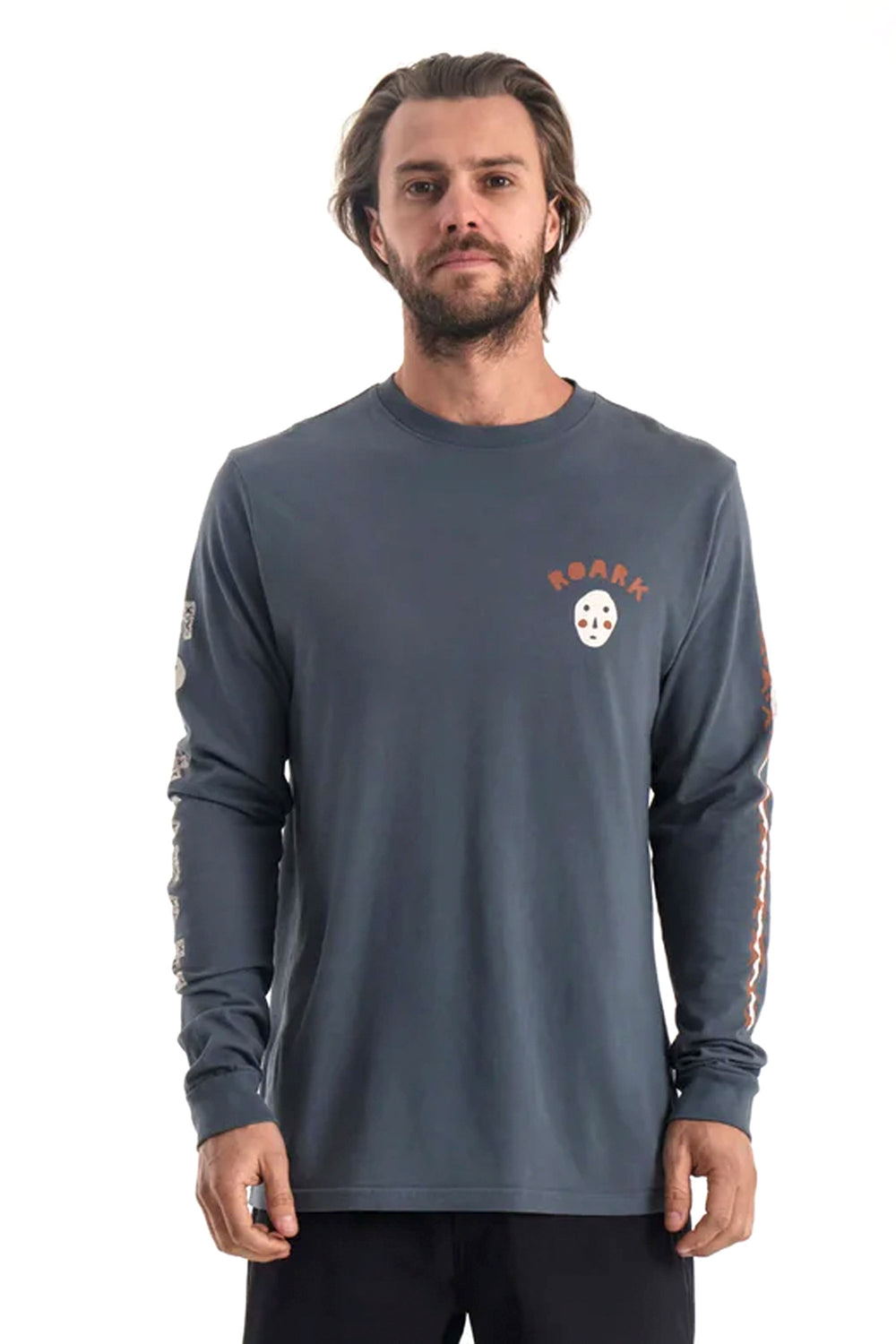 Pukas-Surf-Shop-Tee-Man-Roark-FOLK-YEAH-Premium-Gray