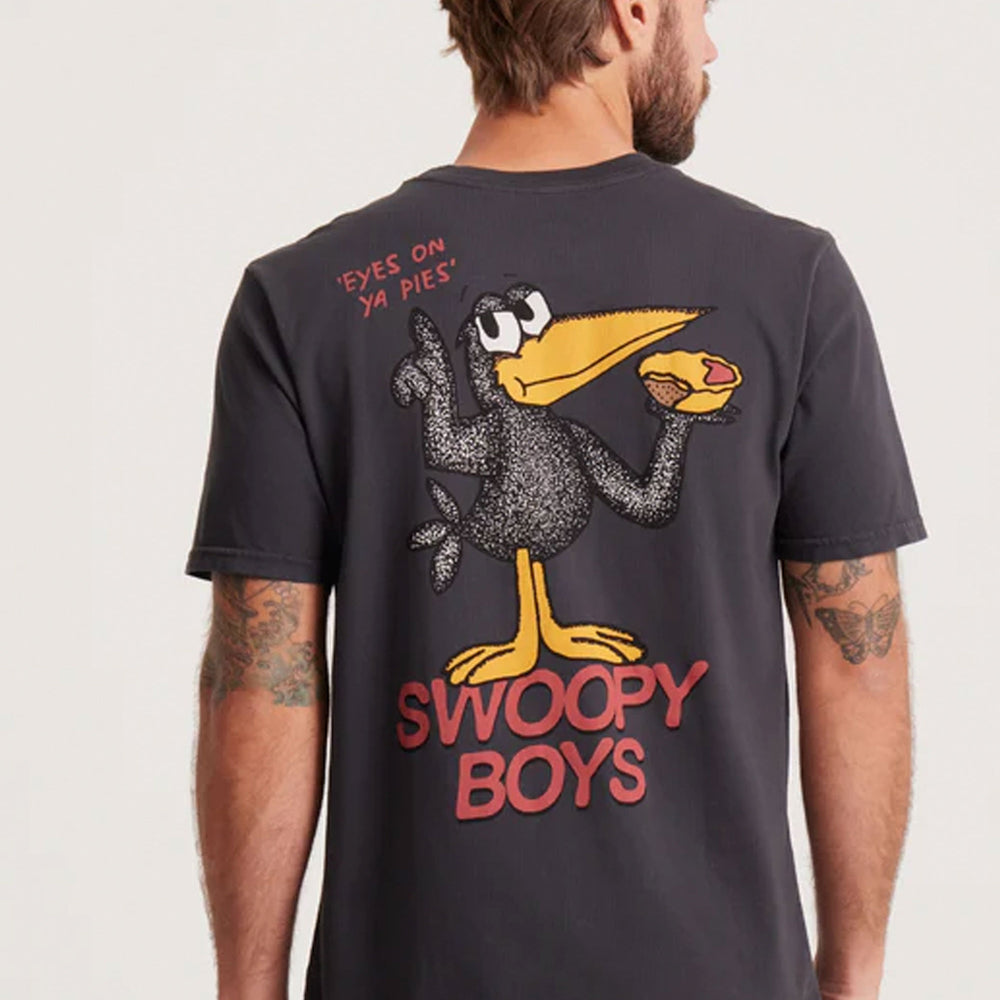 Pukas-Surf-Shop-Tee-Man-Roark-Swoopy-Boys-Black