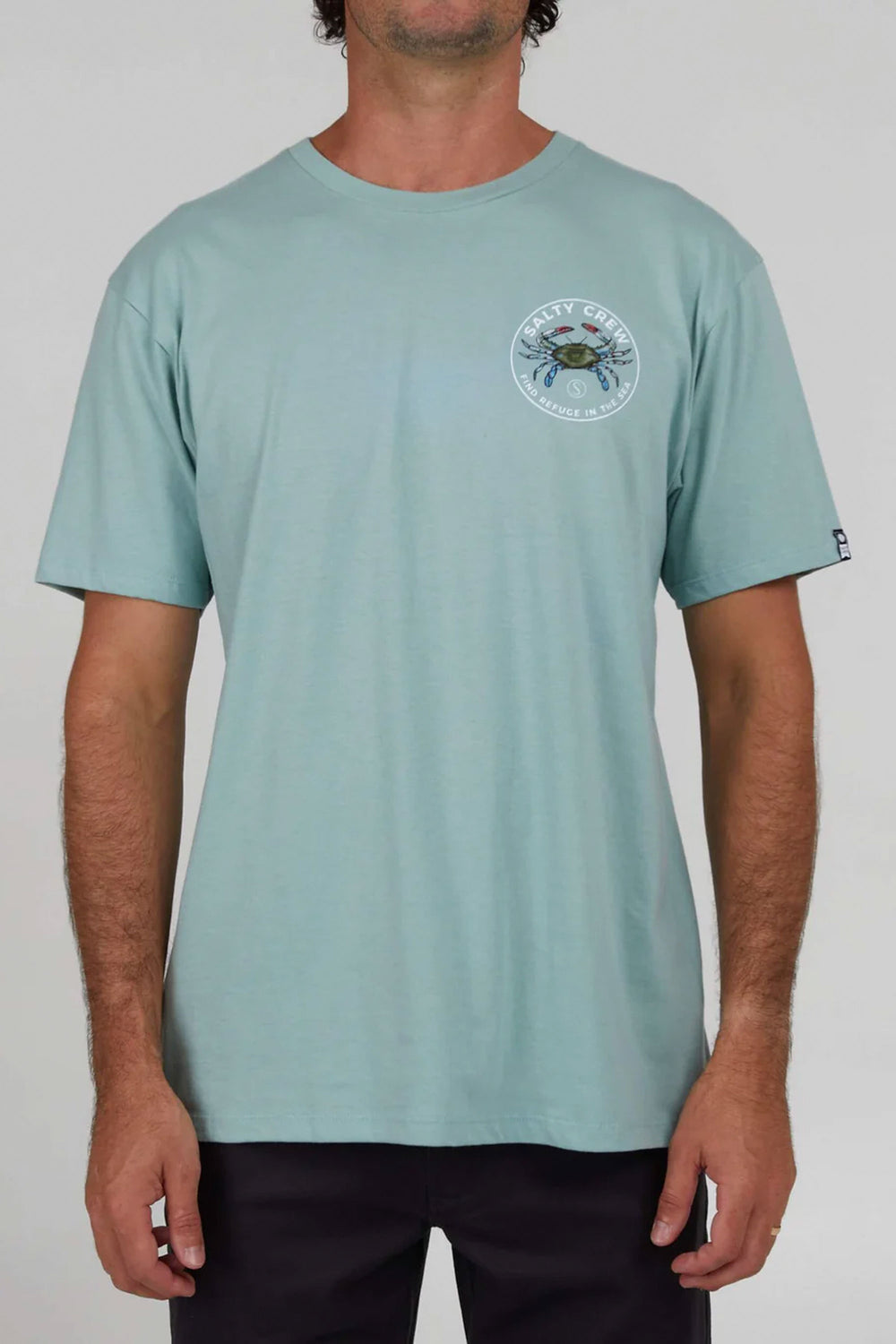 Pukas-Surf-Shop-Tee-Man-Salty-Crew-Blue-Crabber-Premium-Mackerel